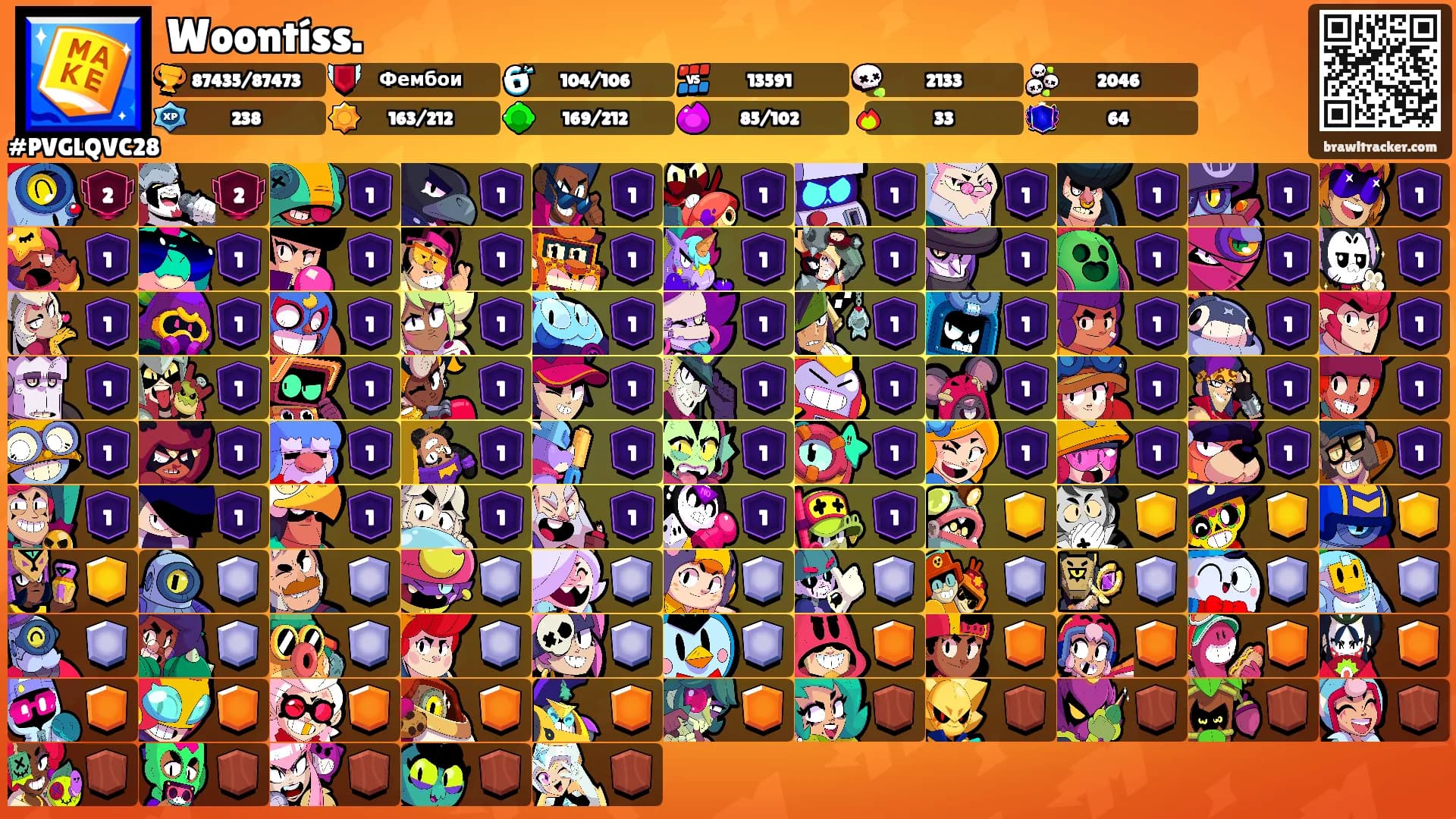 Woontíss.'s Ranks