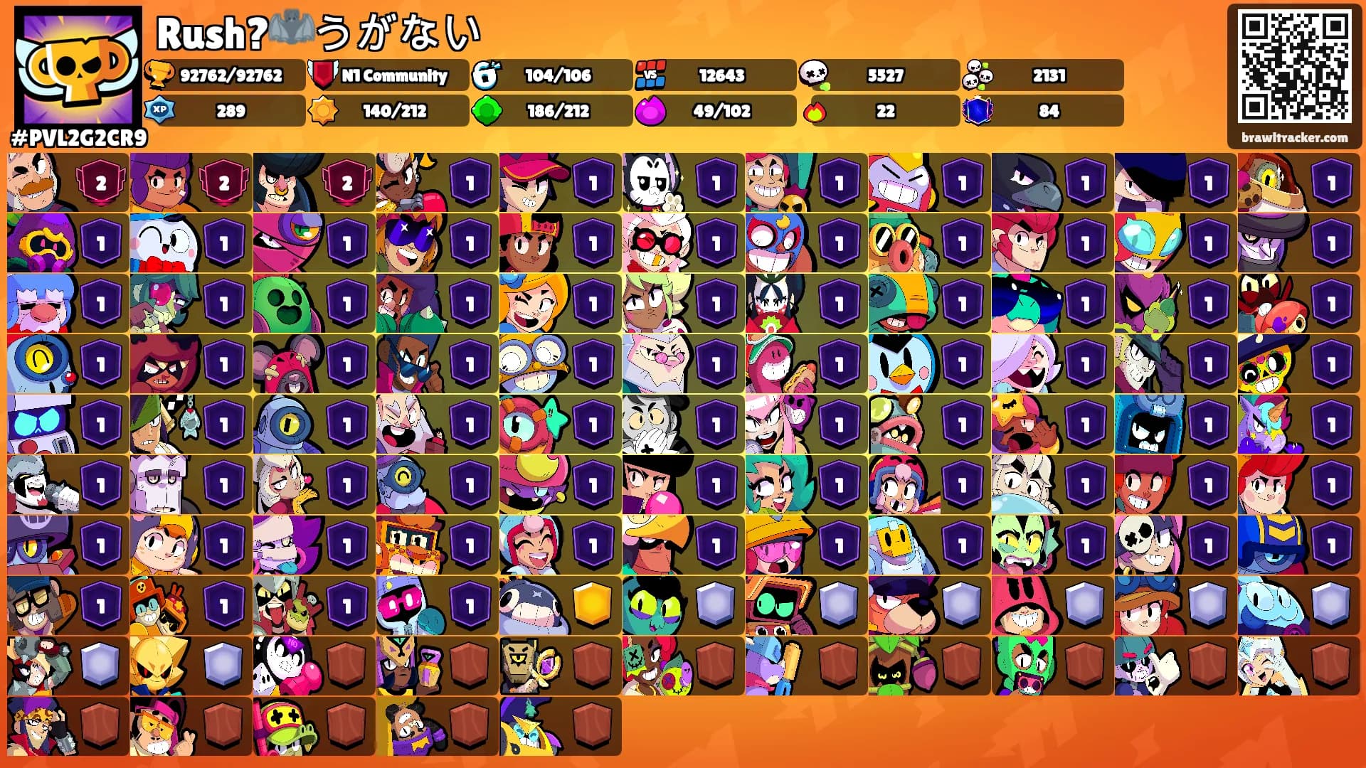 Rush?🦇うがない's Ranks