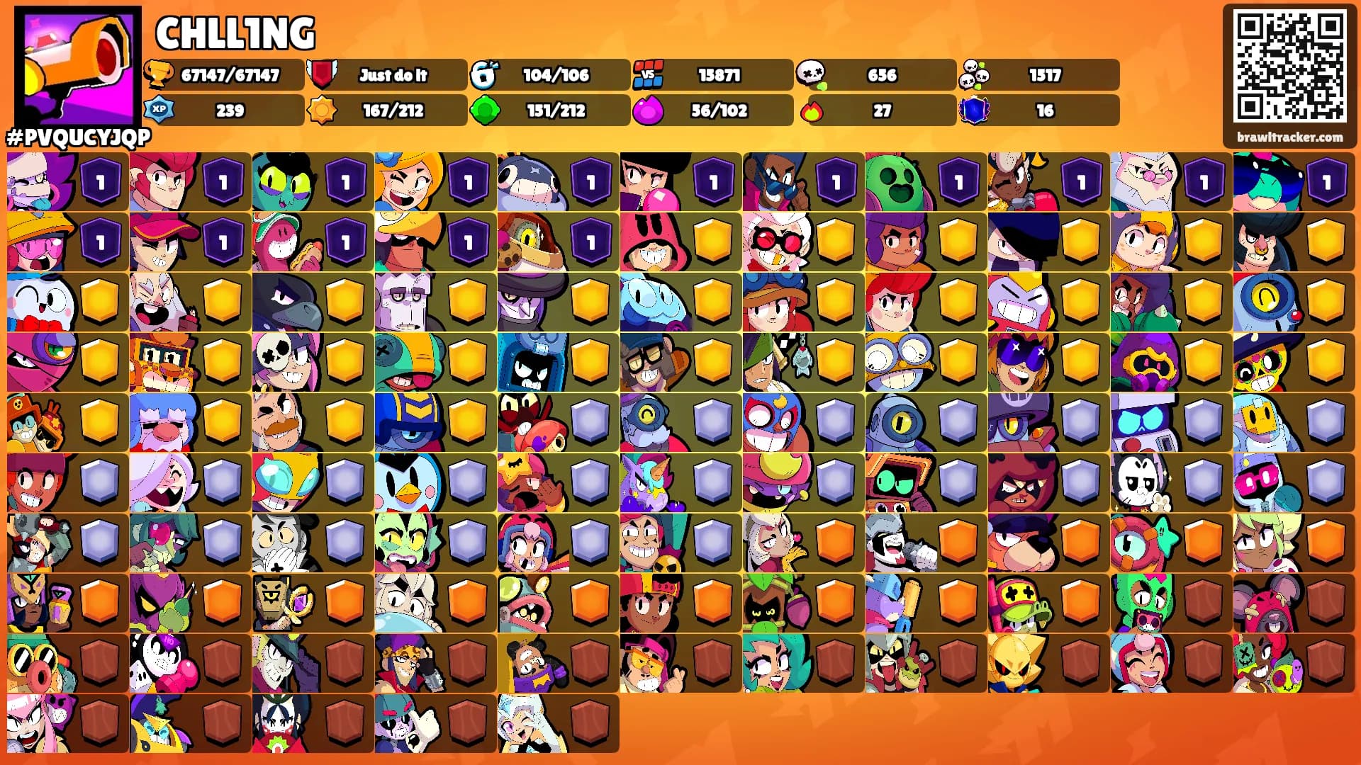 CHLL1NG's Ranks