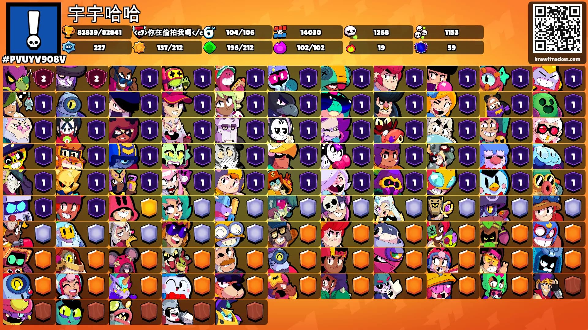 宇宇哈哈's Ranks