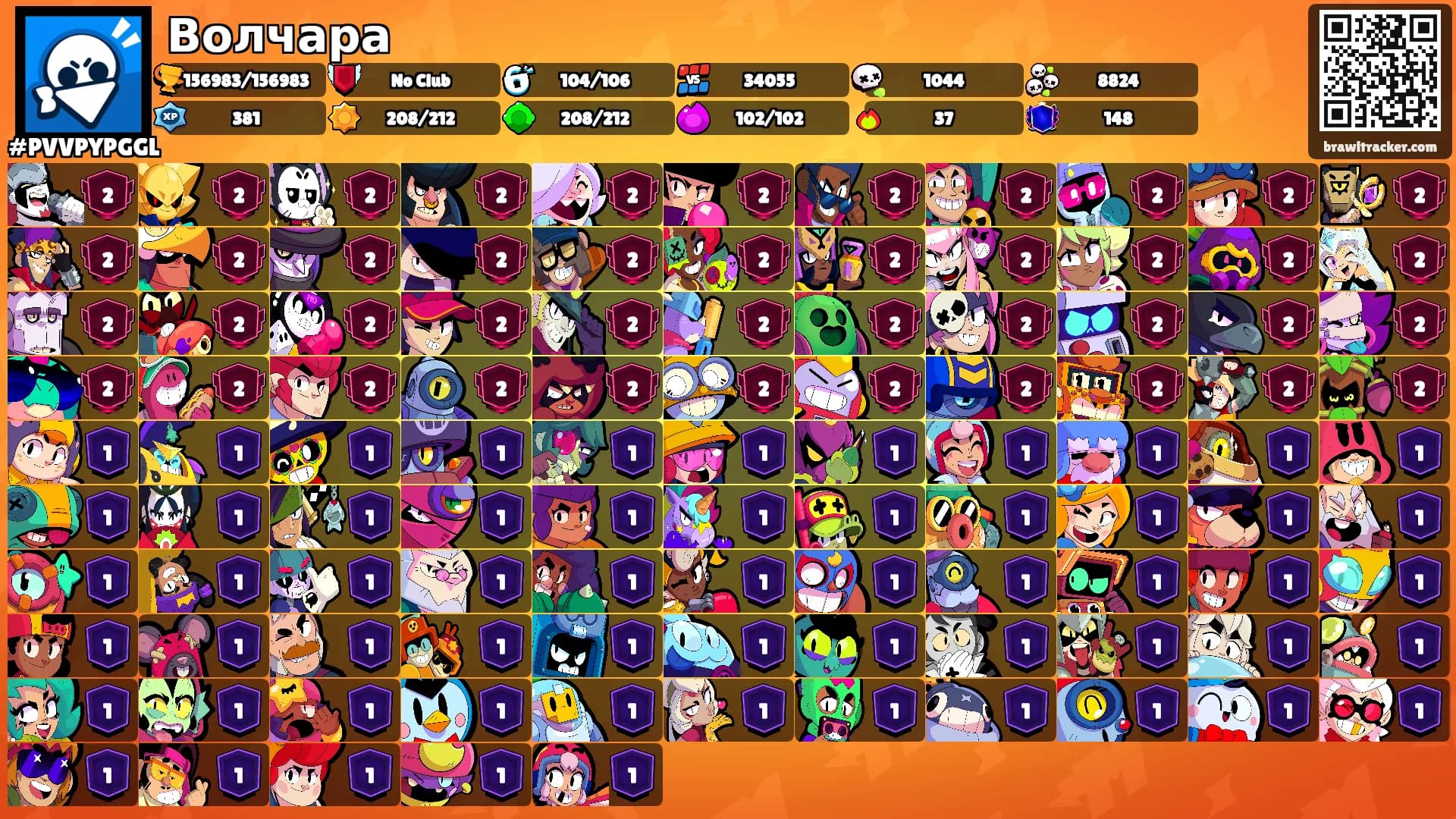 Волчара's Ranks