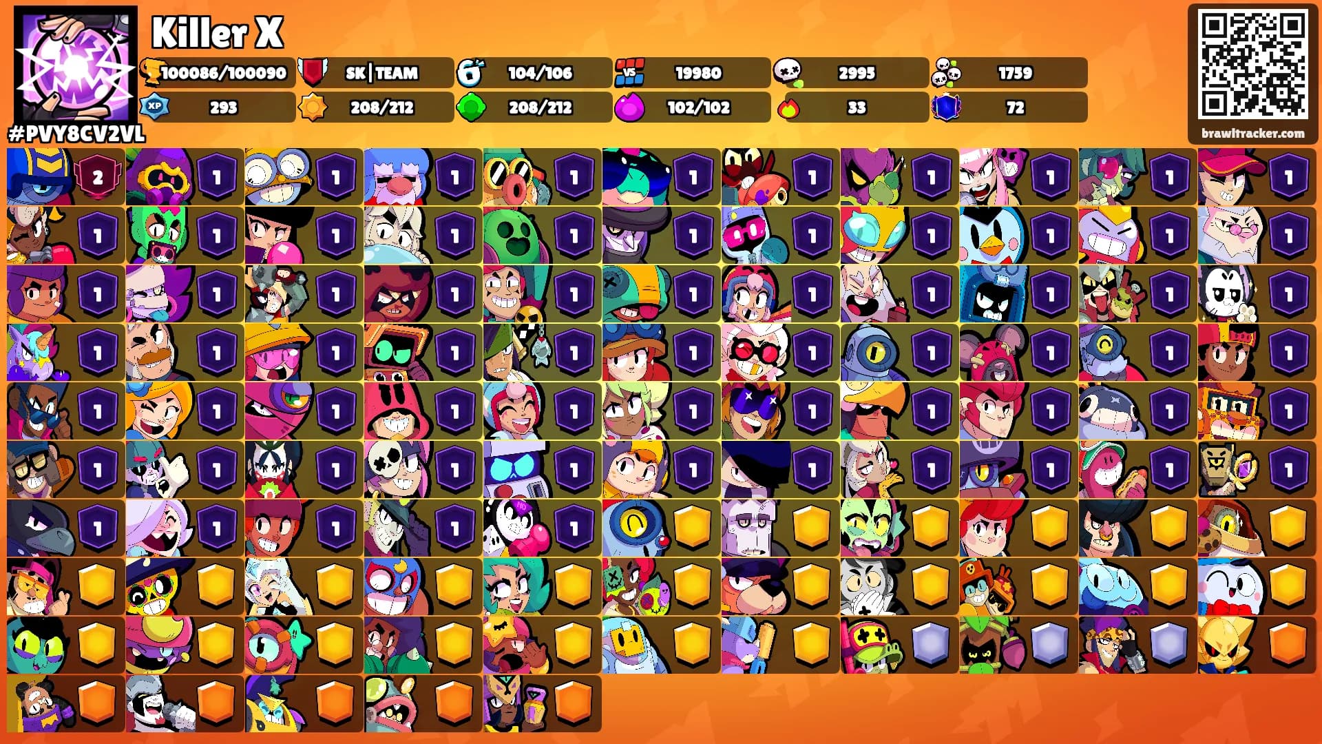 Killer X's Ranks