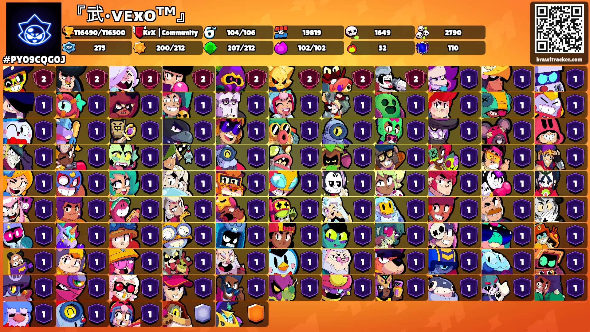 『武•ᴠᴇxᴏᵀᴹ』's Ranks