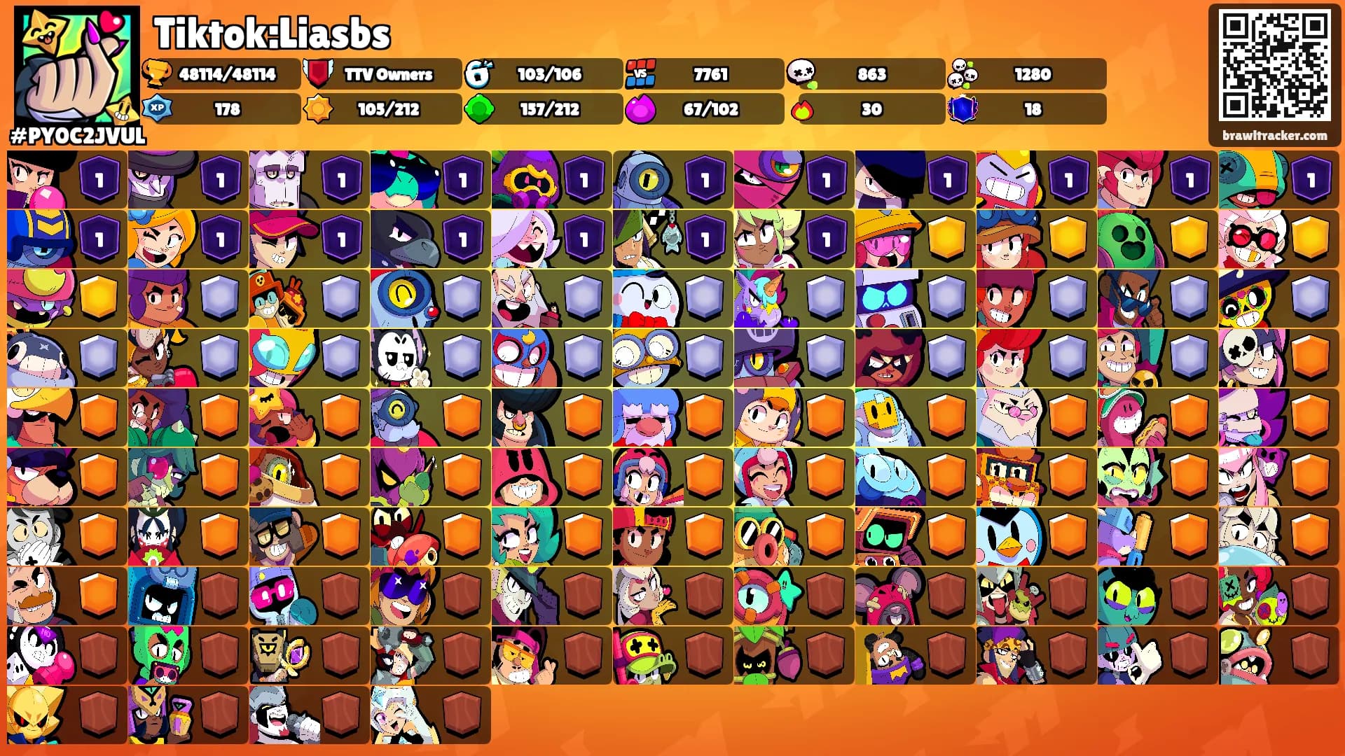 Tiktok:Liasbs's Ranks