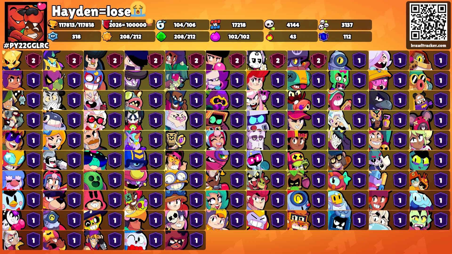 Hayden=lose😭's Ranks