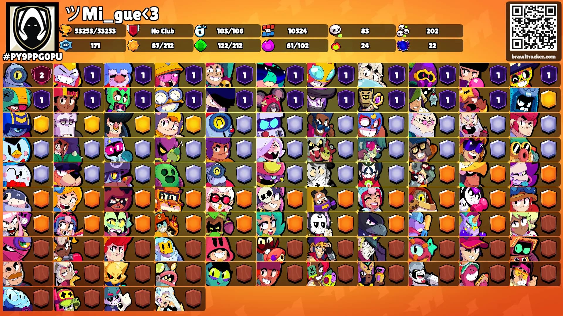ツMi_gue<3's Ranks