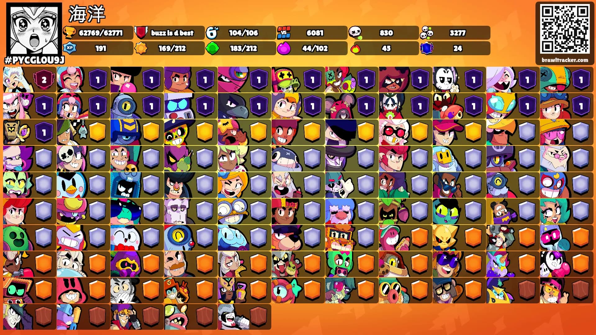 海洋's Ranks