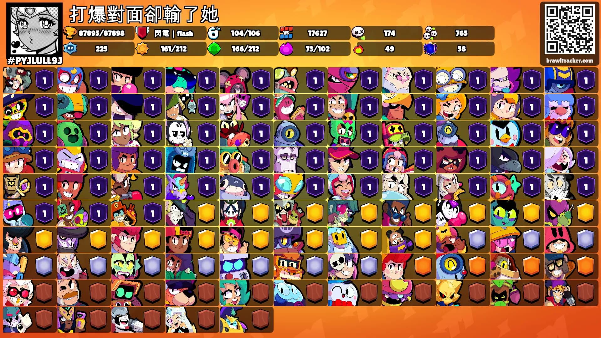 打爆對面卻輸了她's Ranks