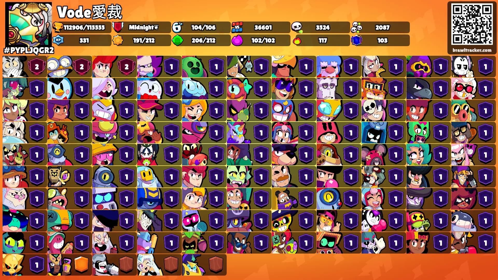 Vode愛裁's Ranks