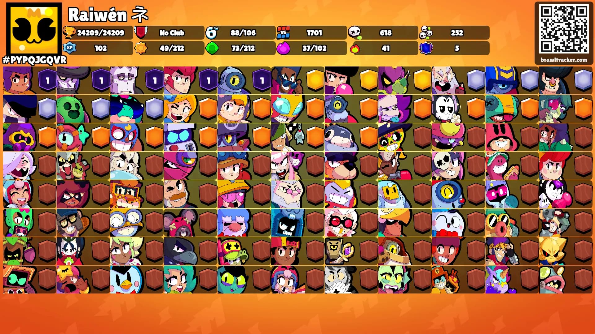 Raiwén ネ's Ranks
