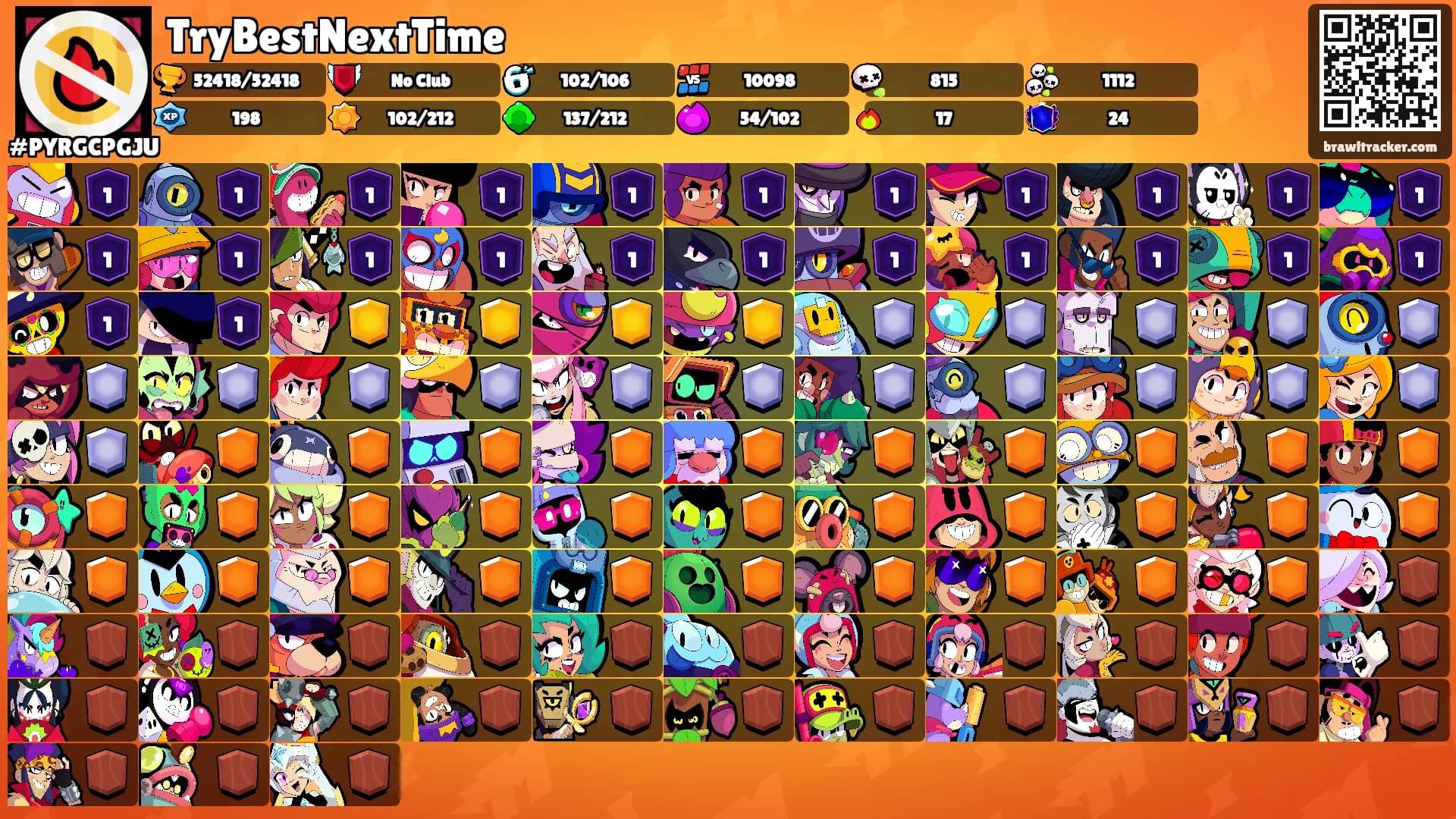 TryBestNextTime's Ranks