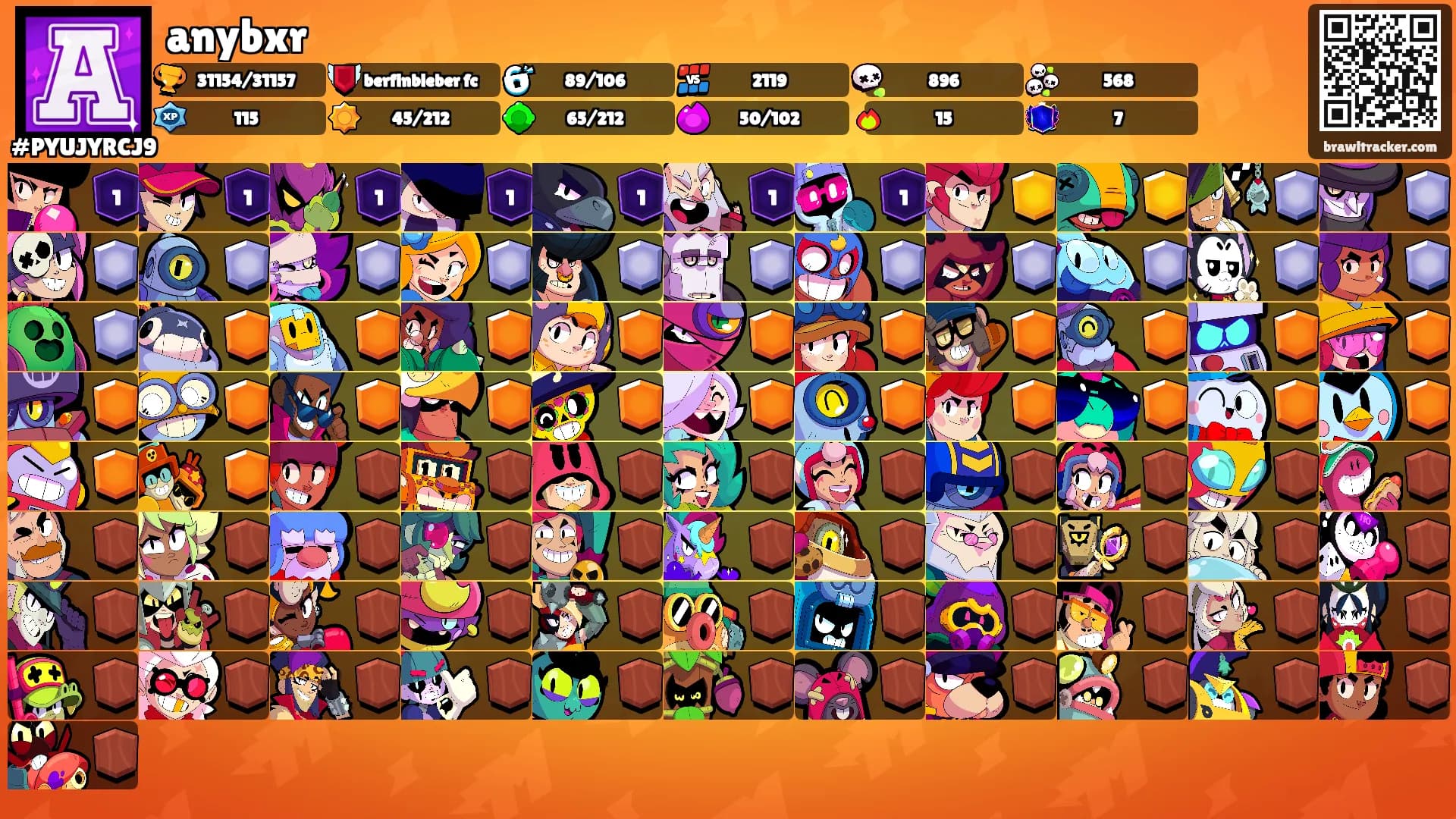 anybxr's Ranks
