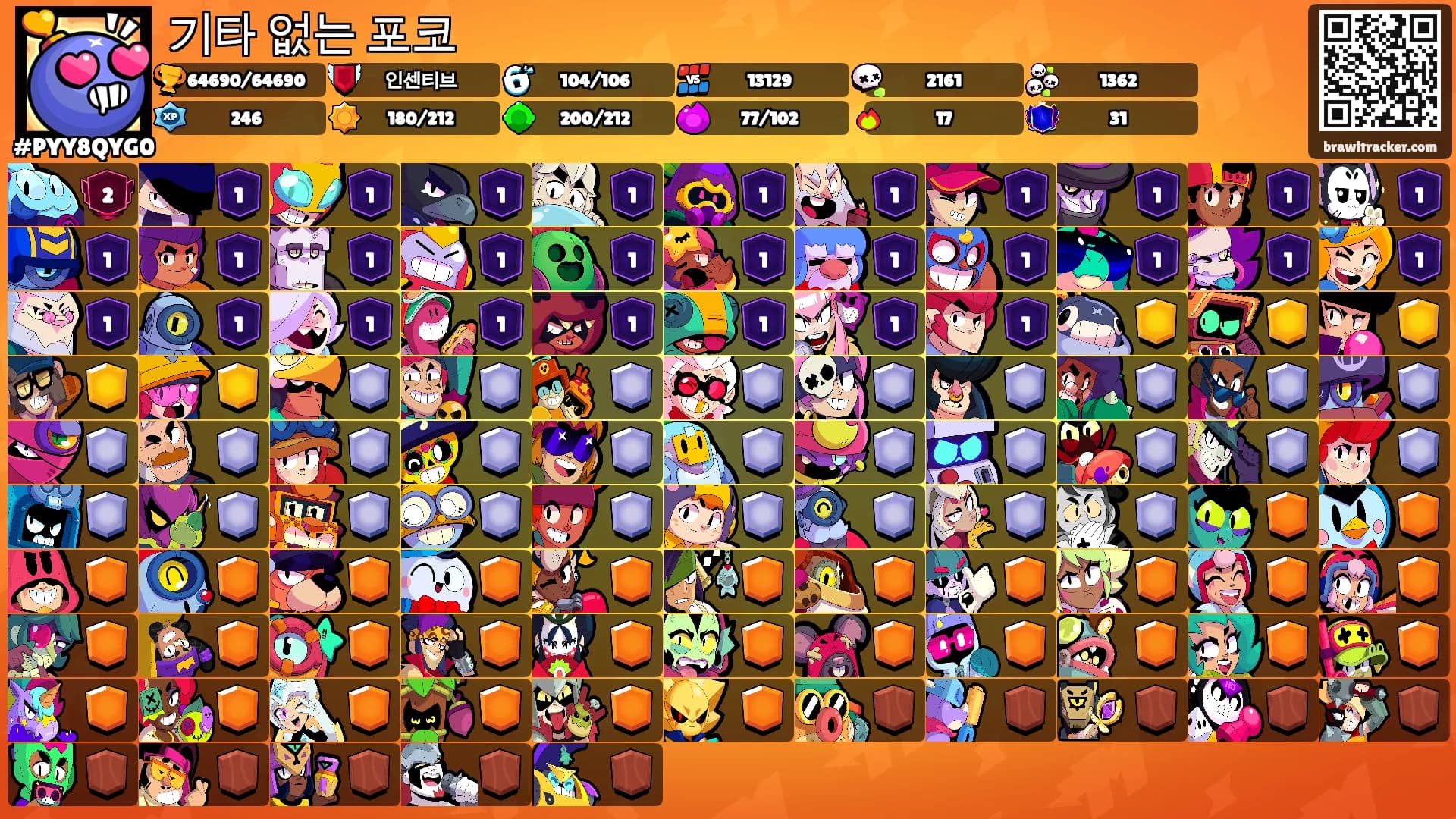기타 없는 포코's Ranks