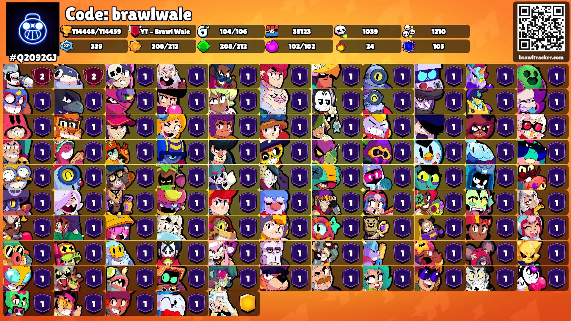 Code: brawlwale's Ranks