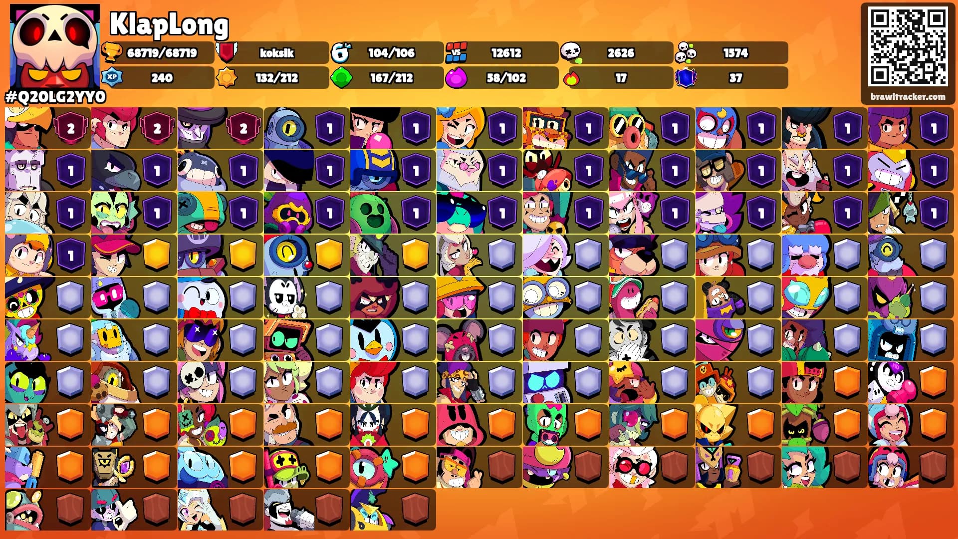 KlapLong's Ranks