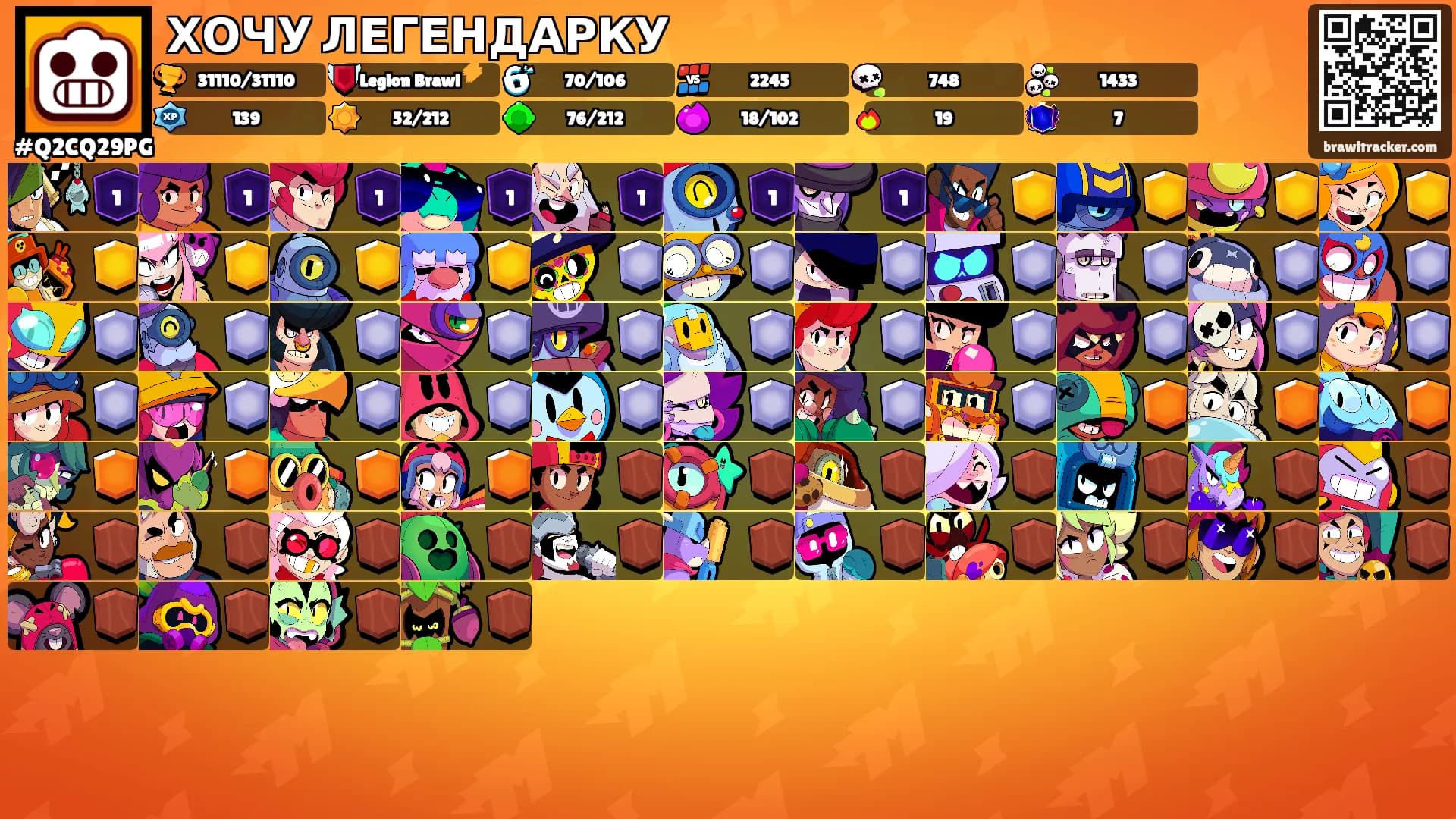 ХОЧУ ЛЕГЕНДАРКУ's Ranks