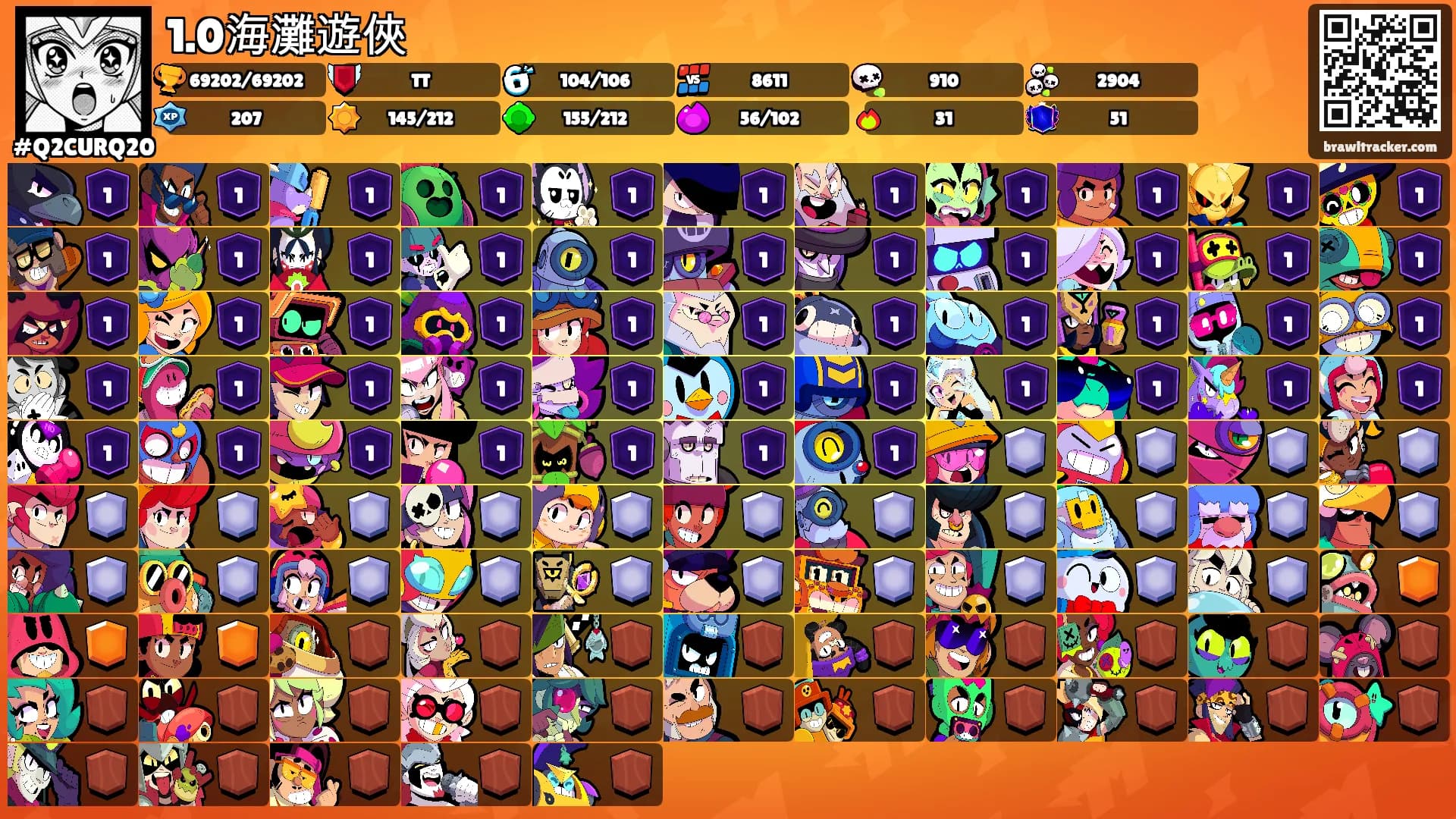 1.0海灘遊俠's Ranks