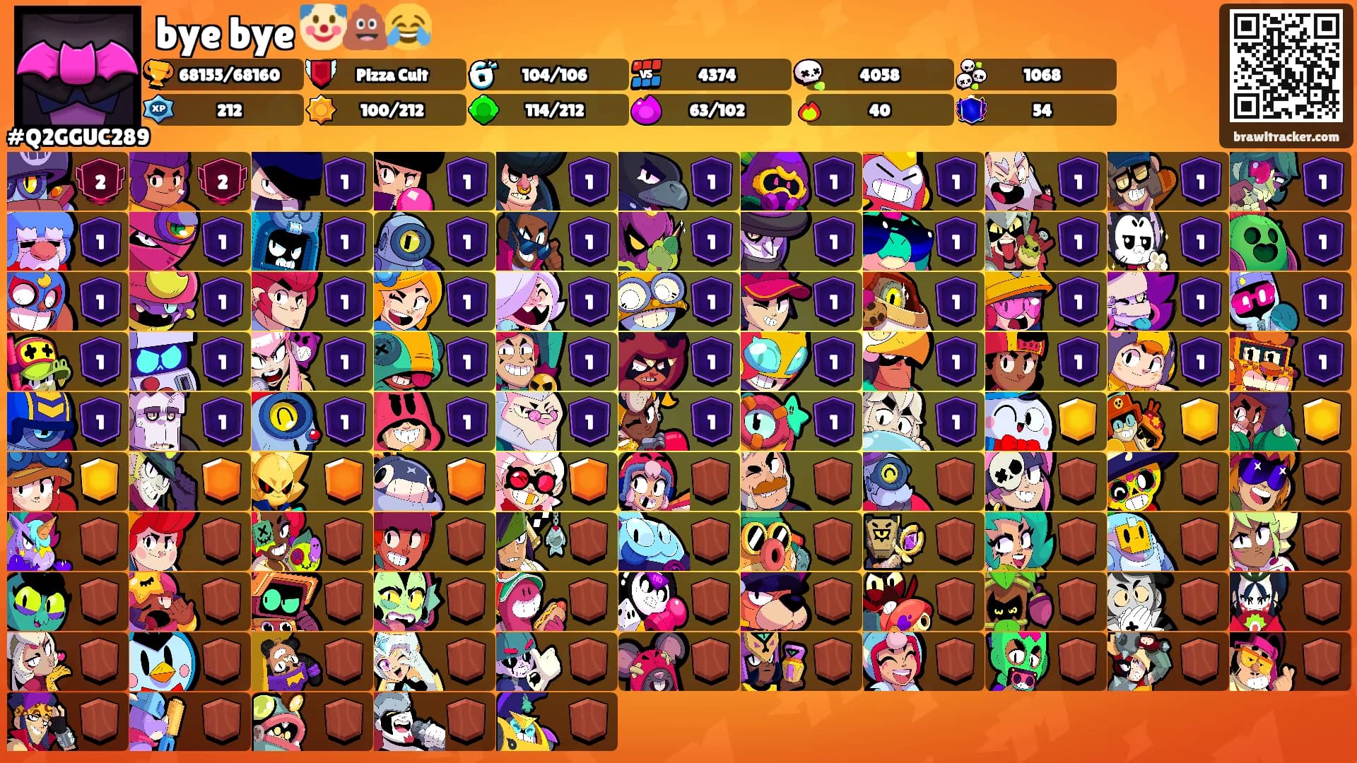 bye bye 🤡💩😂's Ranks