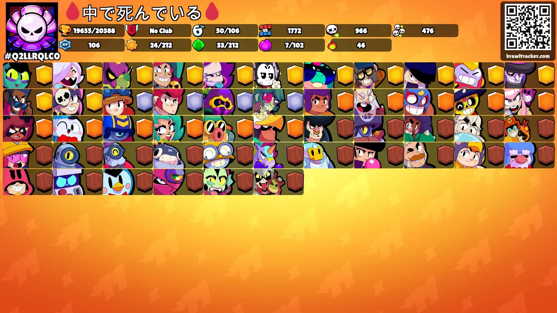 🩸中で死んでいる🩸's Ranks