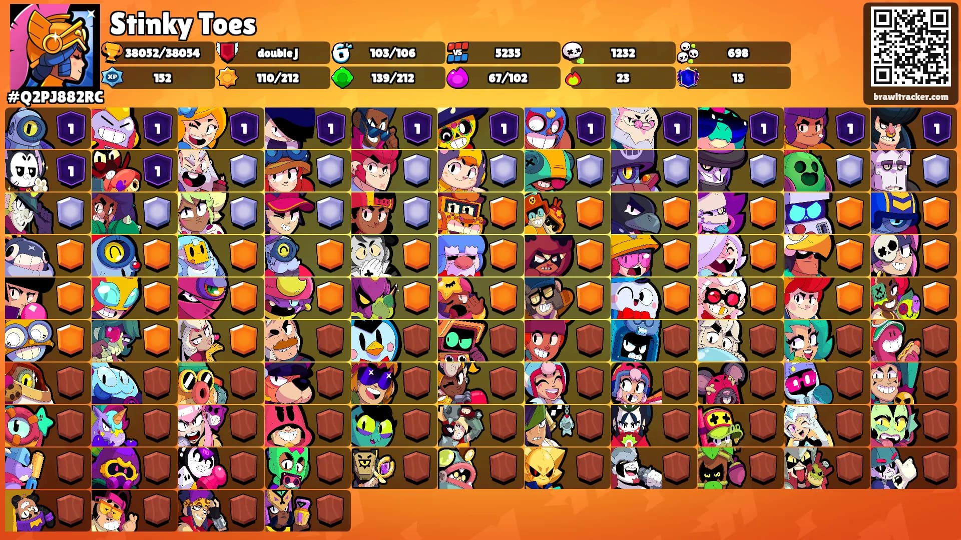 Stinky Toes's Ranks