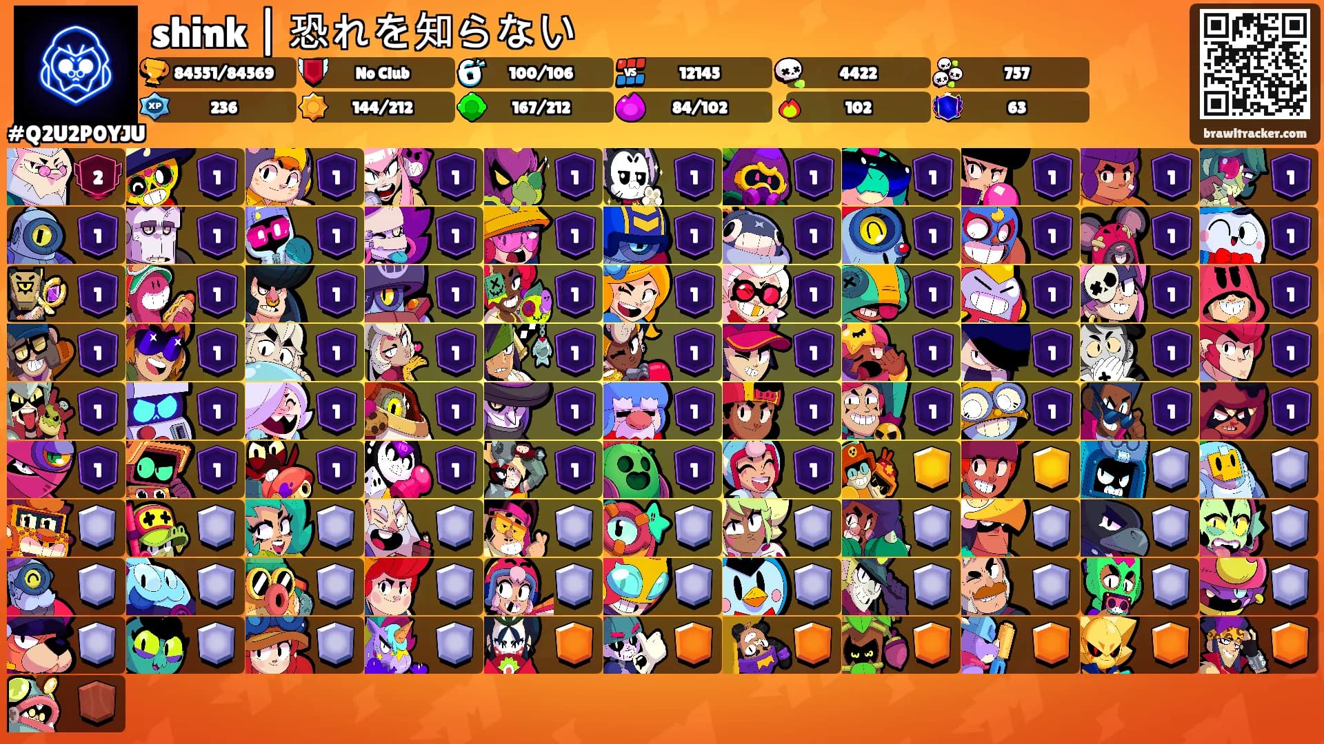 shink | 恐れを知らない's Ranks
