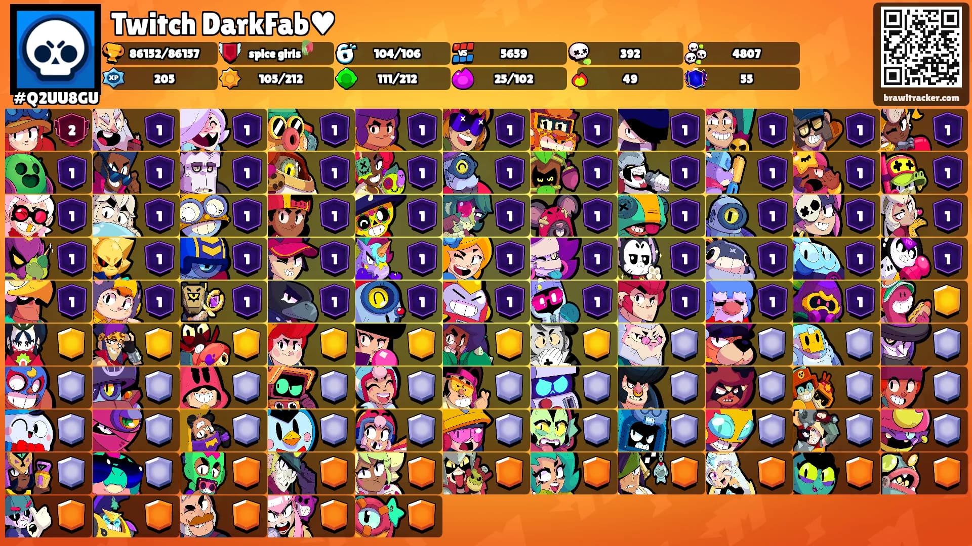 Twitch DarkFab♥'s Ranks