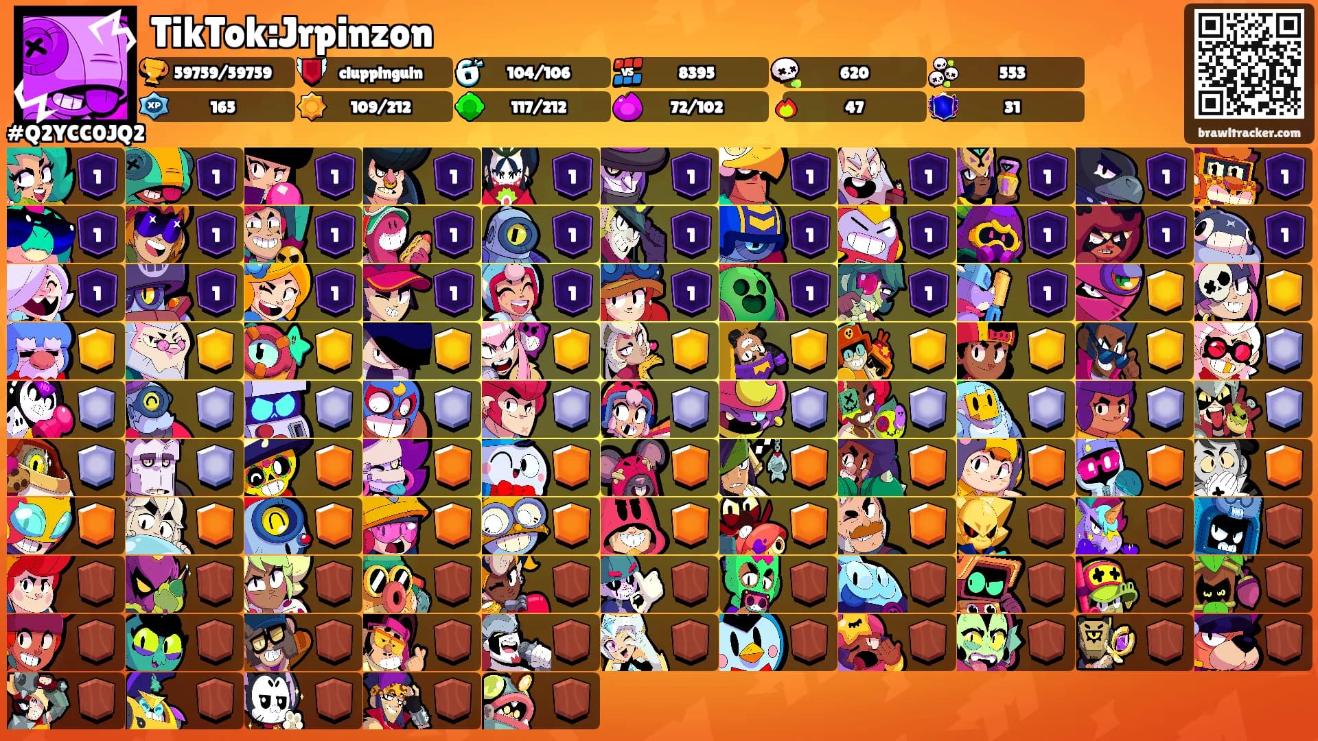 TikTok:Jrpinzon's Ranks