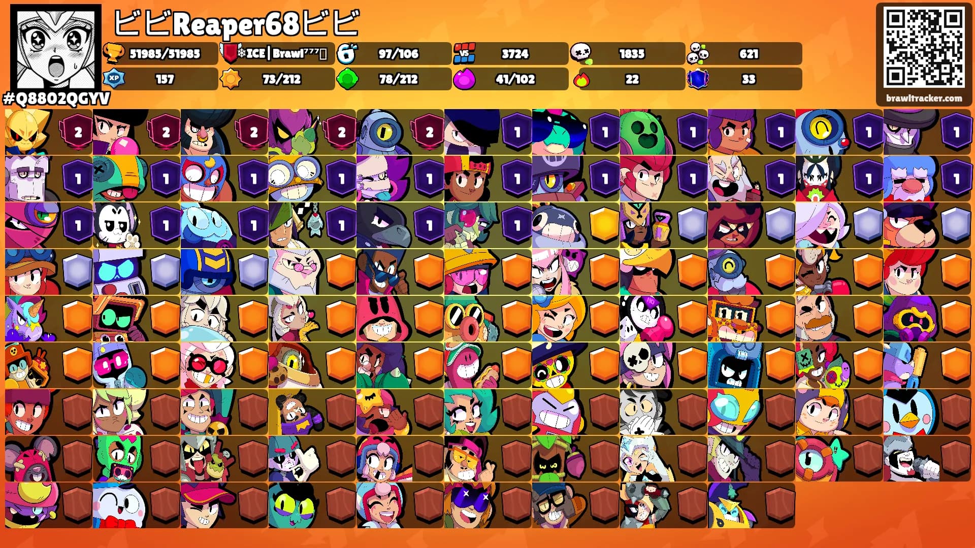 ビビReaper68ビビ's Ranks