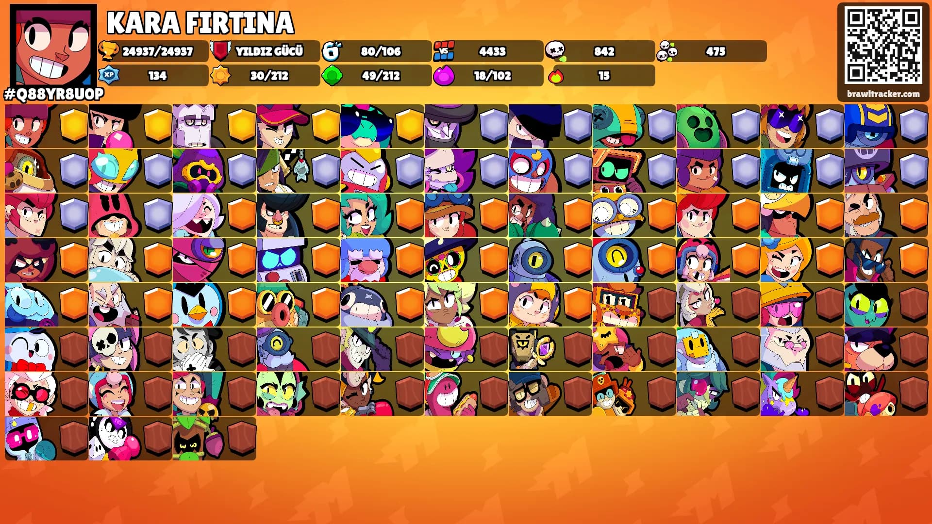 KARA FIRTINA's Ranks