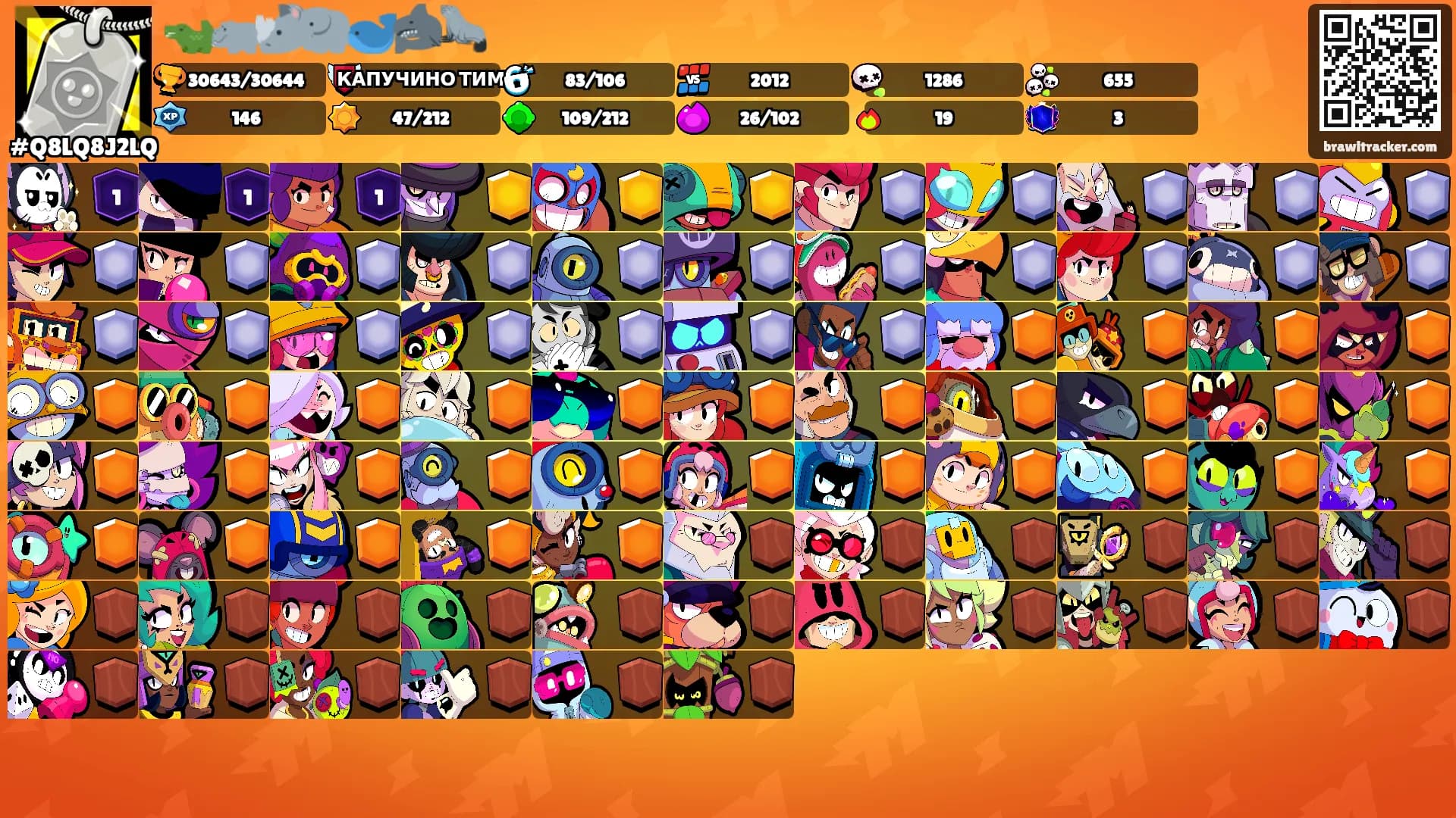 🐊🦛🦏🐘🐋🦈🦭's Ranks