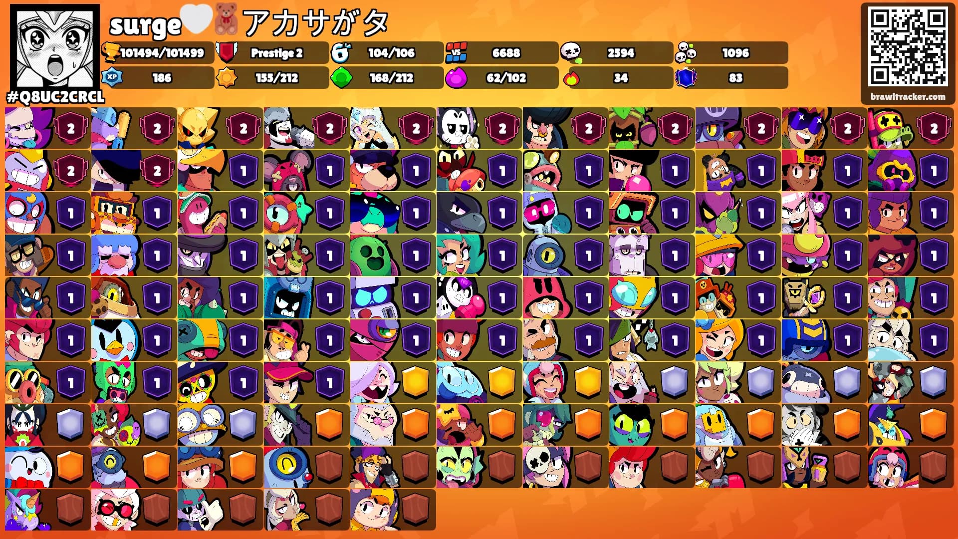 surge🤍🧸アカサがタ's Ranks
