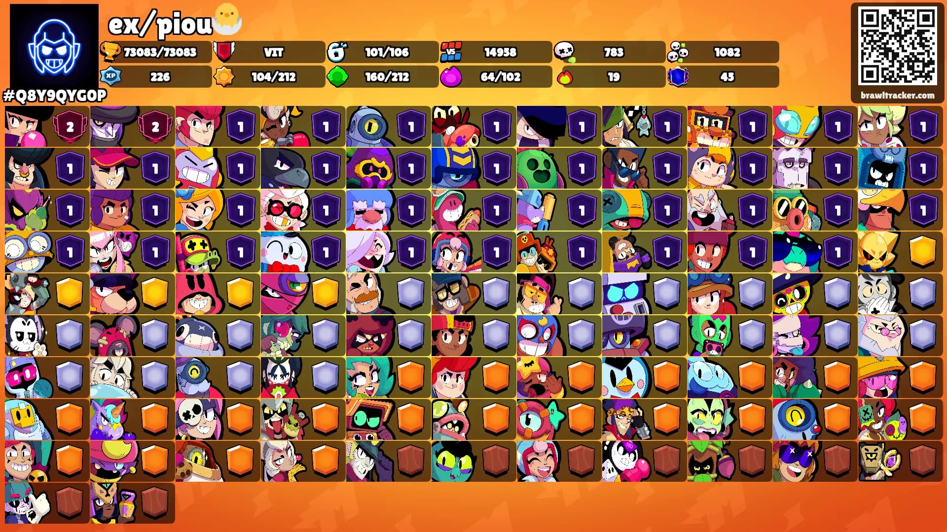 ex/piou🐣's Ranks