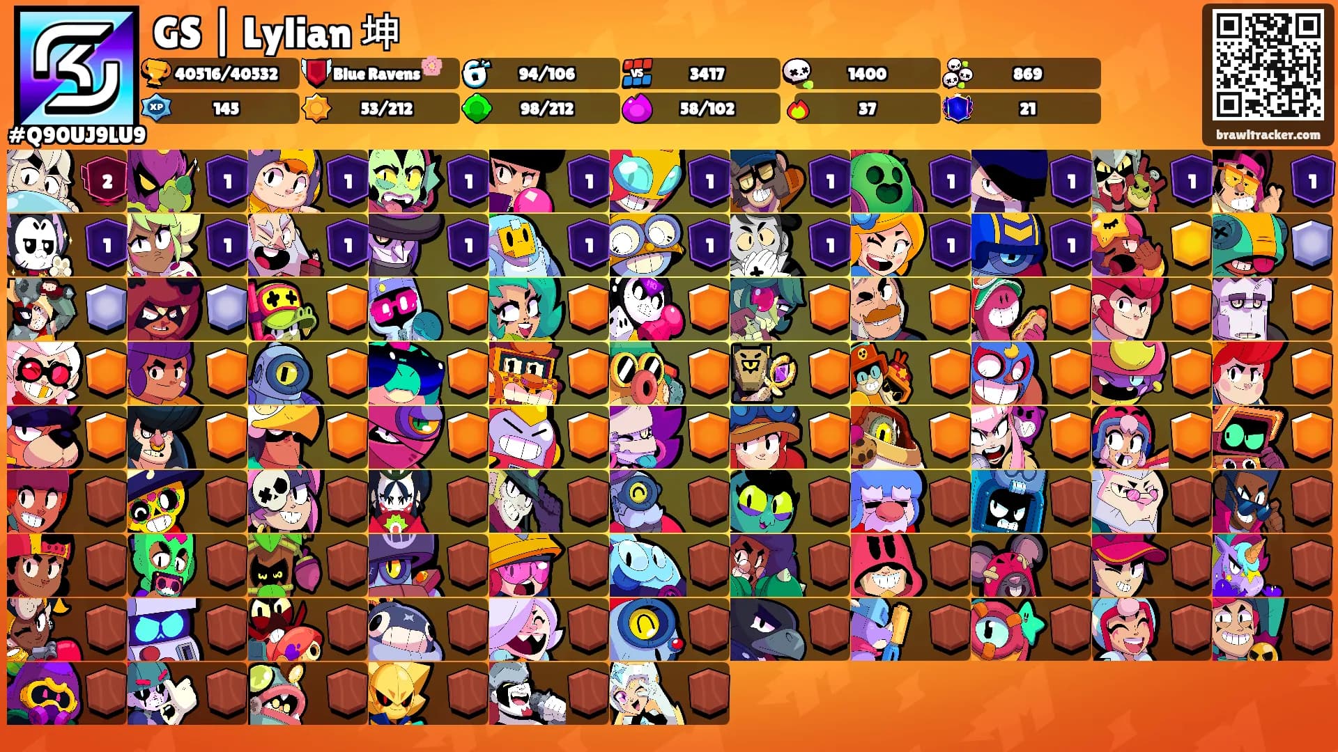 GS | Lylian 坤's Ranks