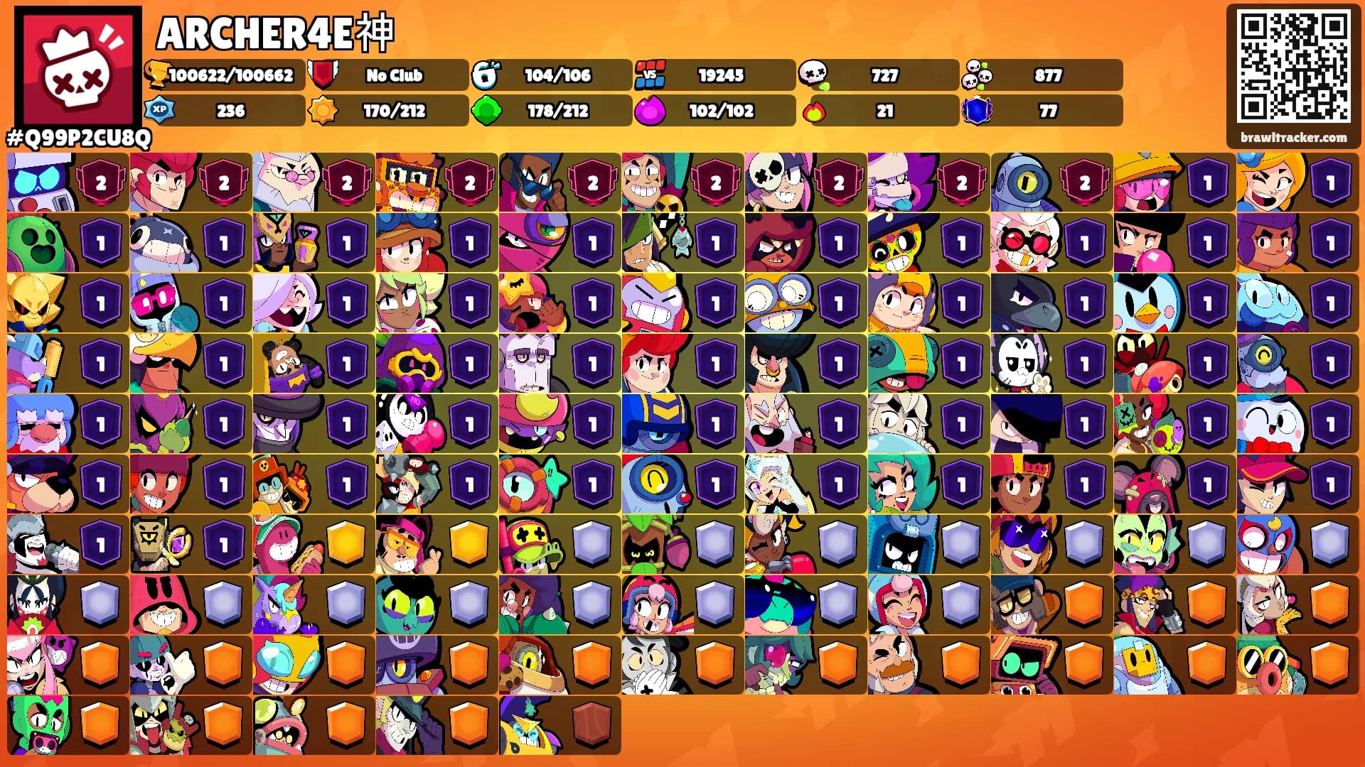 ARCHER4E神's Ranks