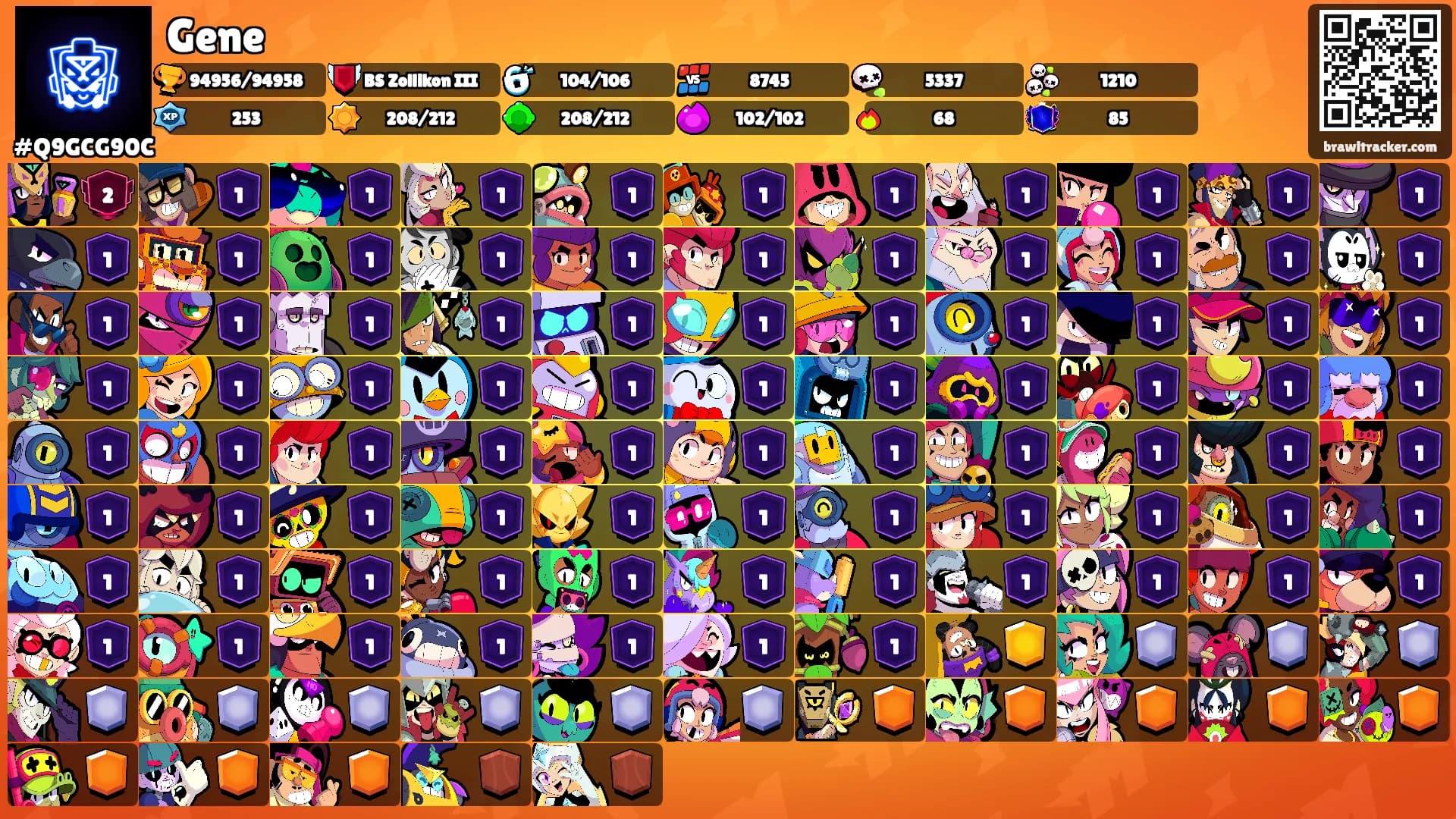 Gene's Ranks