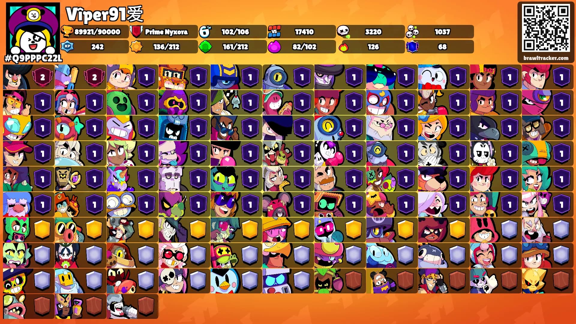 Vîper91爱's Ranks