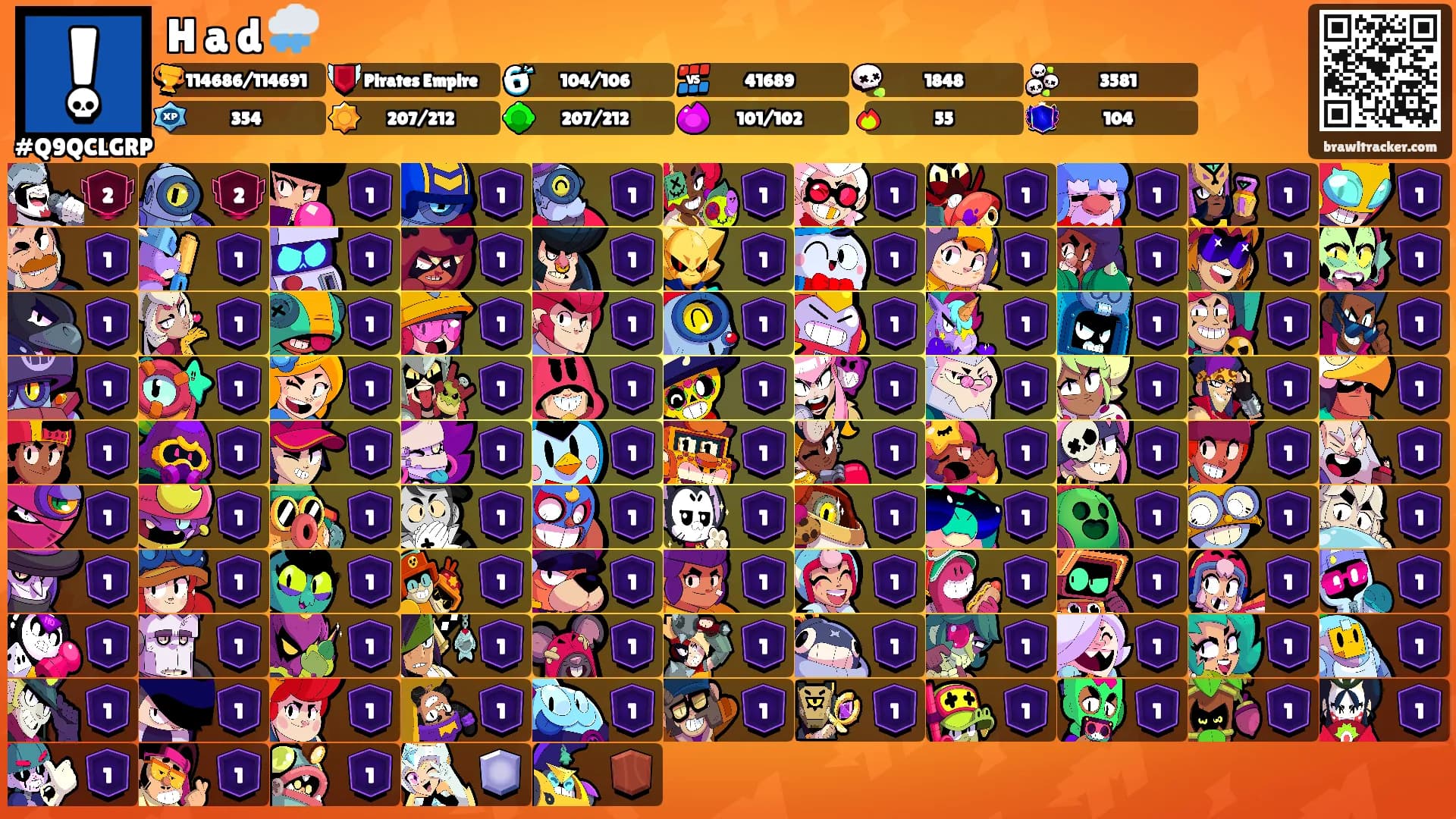 H a d 🌧️'s Ranks
