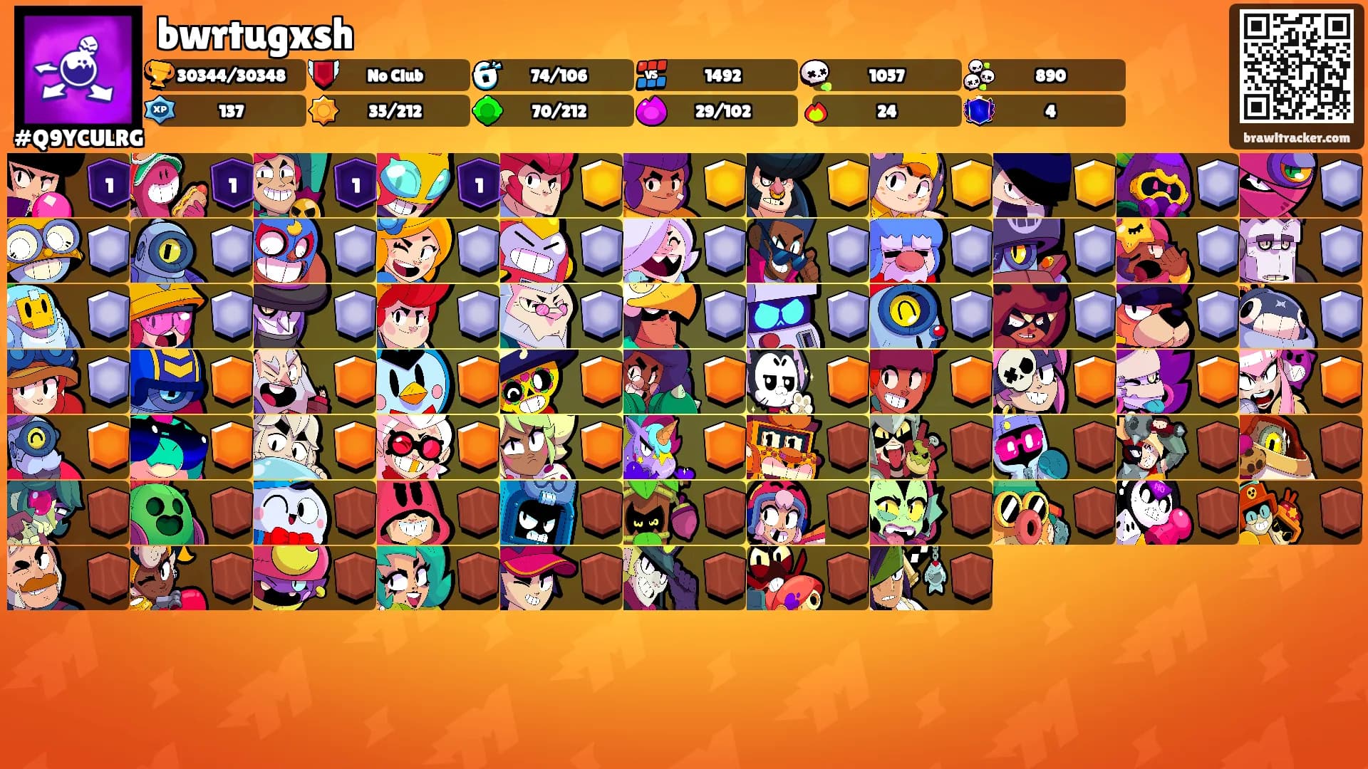 bwrtugxsh's Ranks
