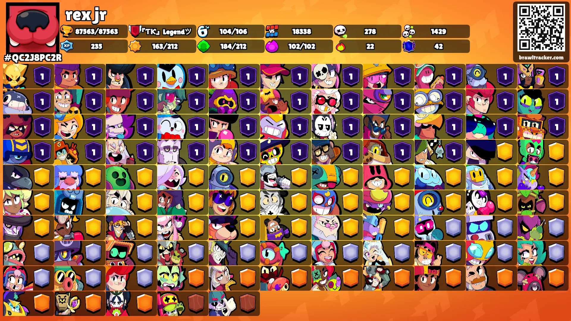 rex jr's Ranks