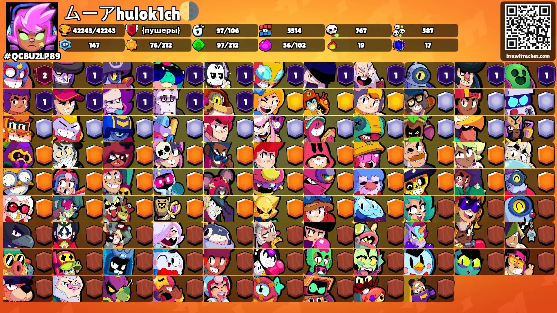 ムーアhulok1ch🌗's Ranks