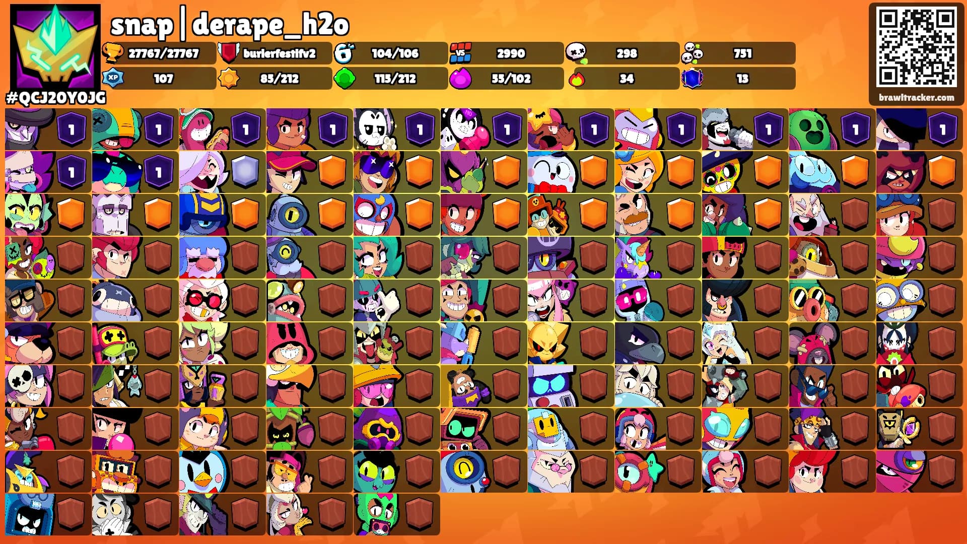 snap|derape_h2o's Ranks
