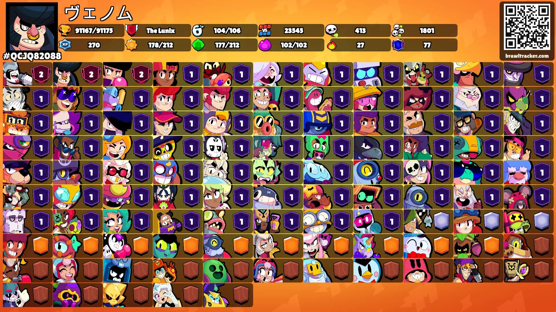 ヴェノム's Ranks