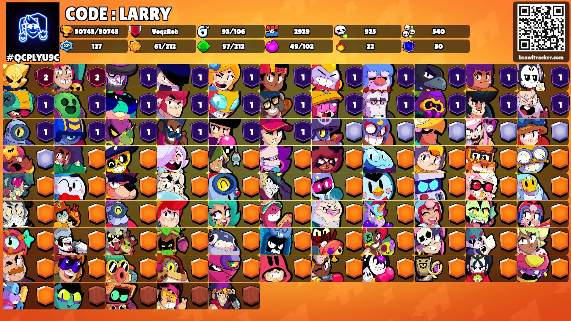 CODE : LARRY's Ranks