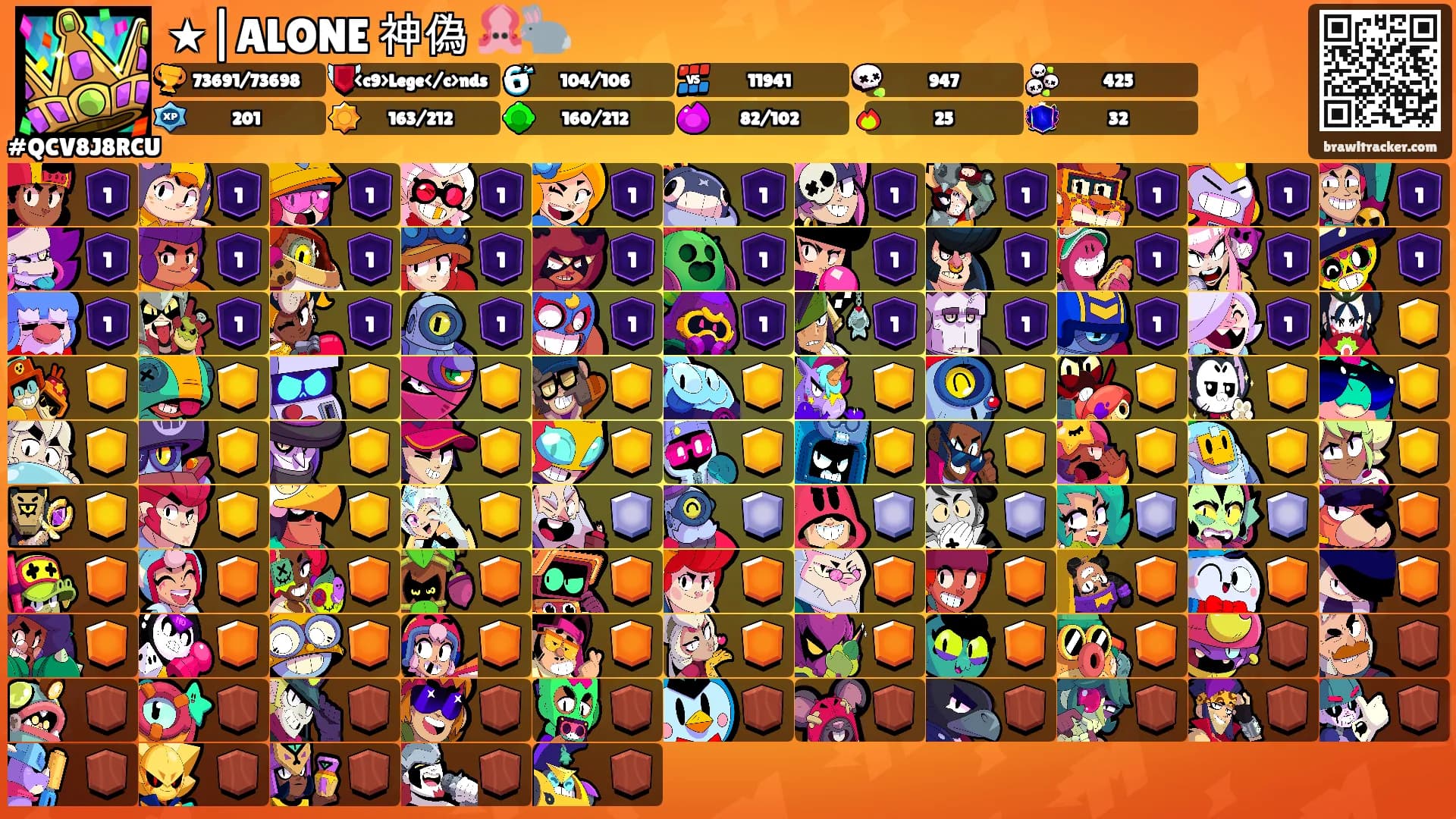 ★|ALONE 神偽 🦑🐇's Ranks