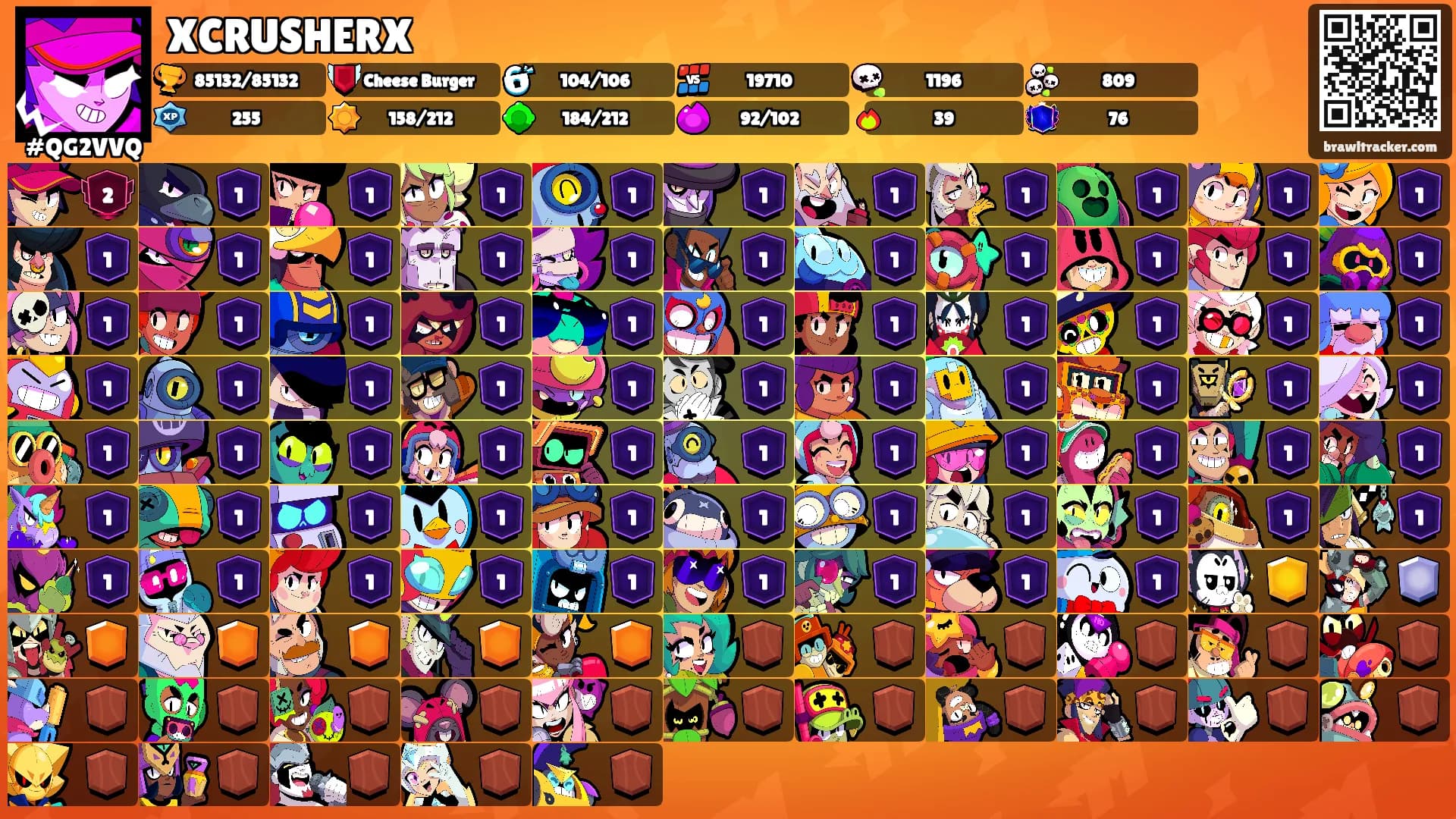 XCRUSHERX's Ranks