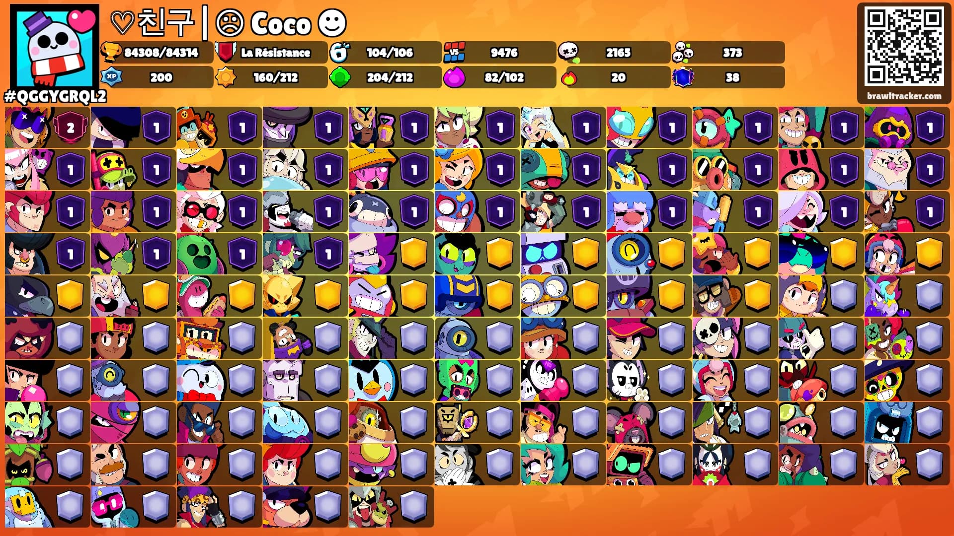 ♡친구|☹︎ Coco ☻'s Ranks