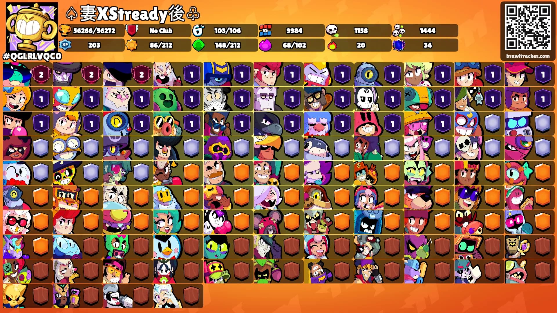 ♤妻XStready後♧'s Ranks