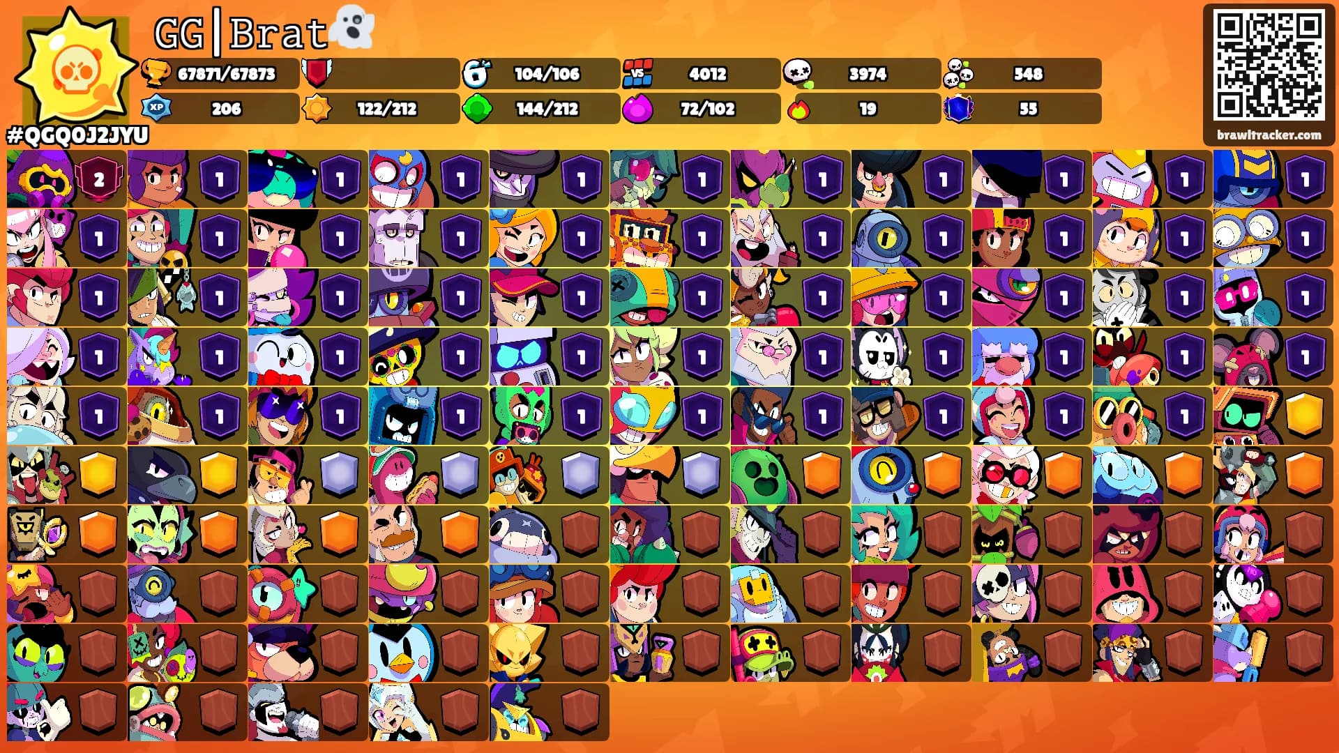 𝙶𝙶|𝙱𝚛𝚊𝚝👻's Ranks