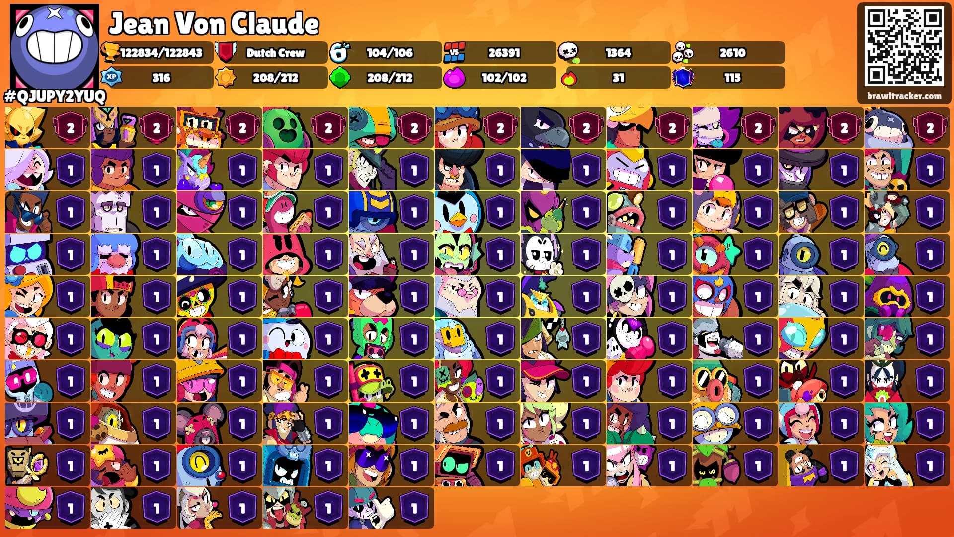 Jean Von Claude's Ranks