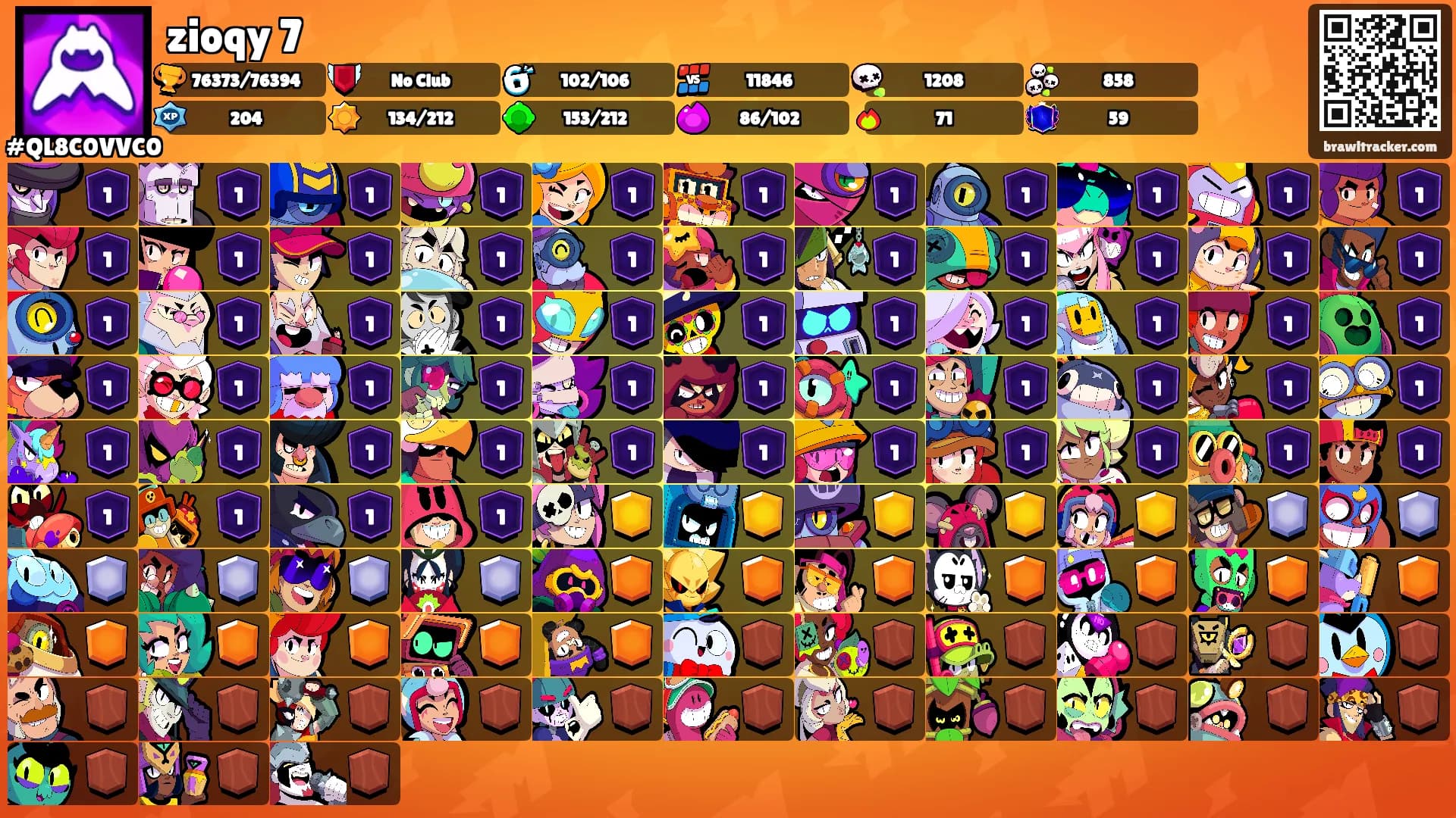 zioqy 7's Ranks
